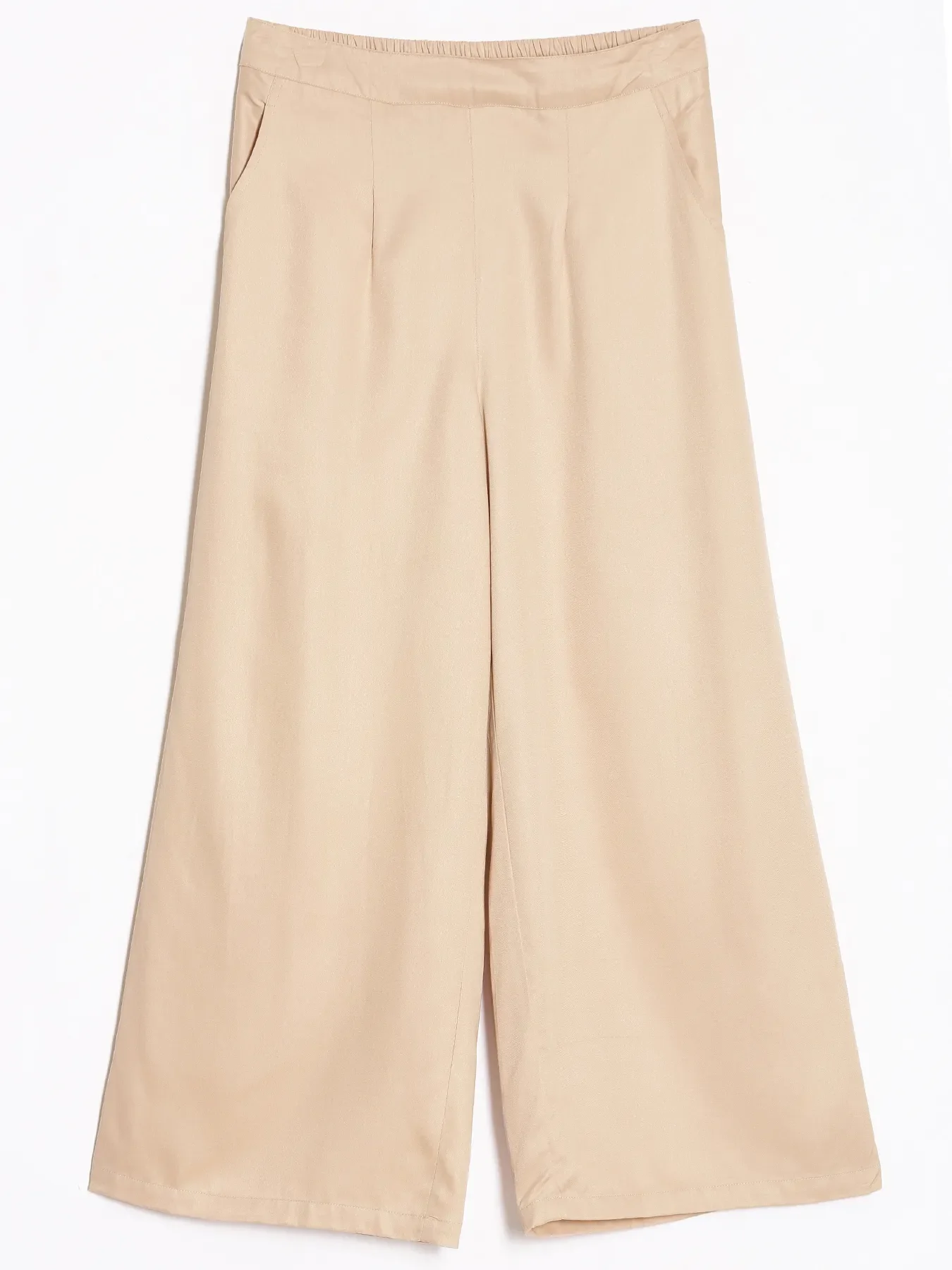 Women Beige Viscose Palazzo Pant - Image 13