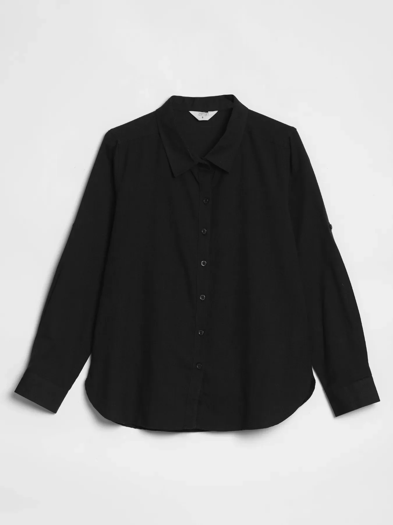Women Black Airy-Linen Shirt - Image 16