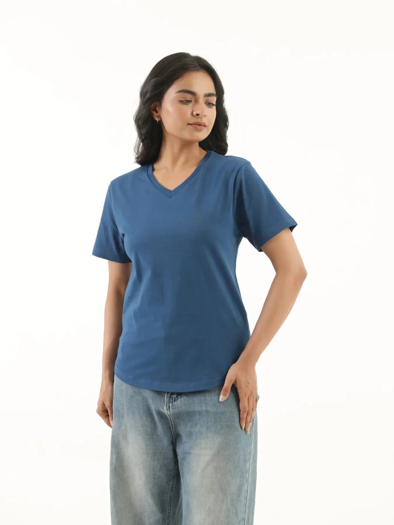 Buy Any 3 Women V-neck T-shirt - Image 7