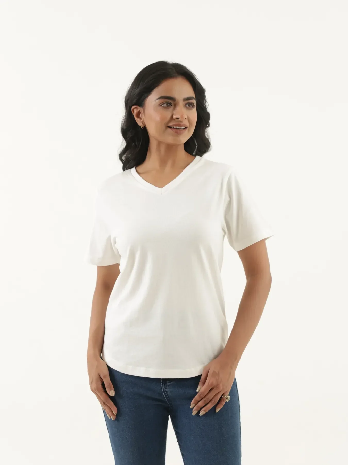 Buy Any 3 Women V-neck T-shirt - Image 8
