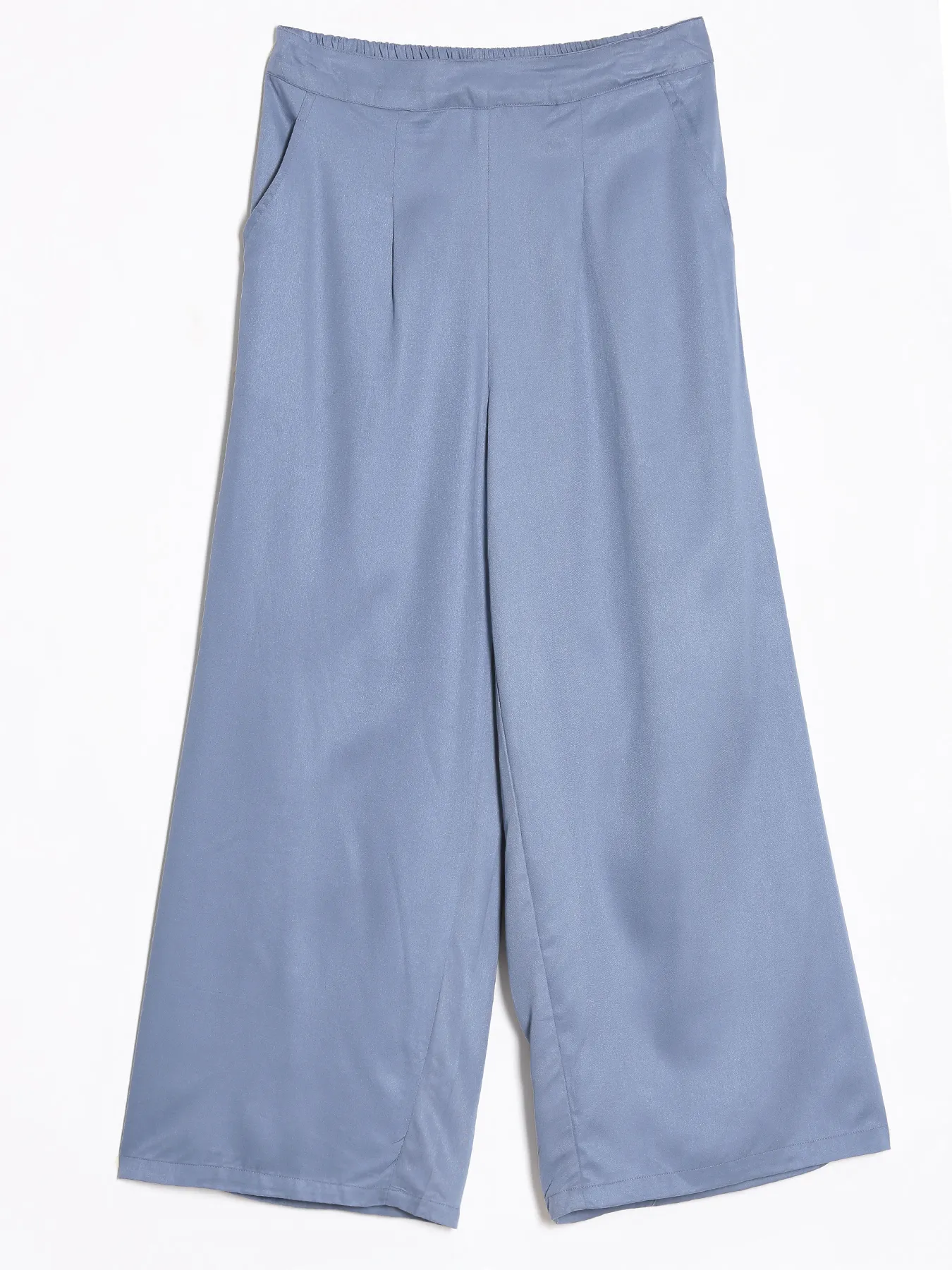 Women English Blue Viscose Palazzo Pant - Image 13