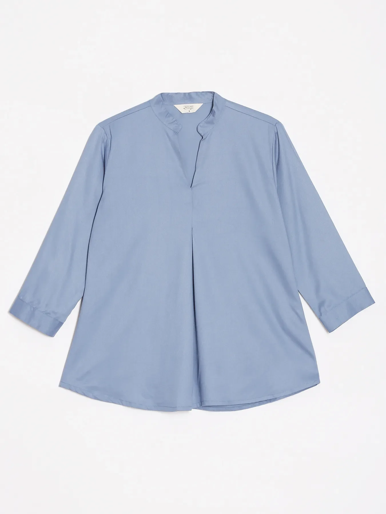 Women English Blue Viscose Pleated Top - Image 12