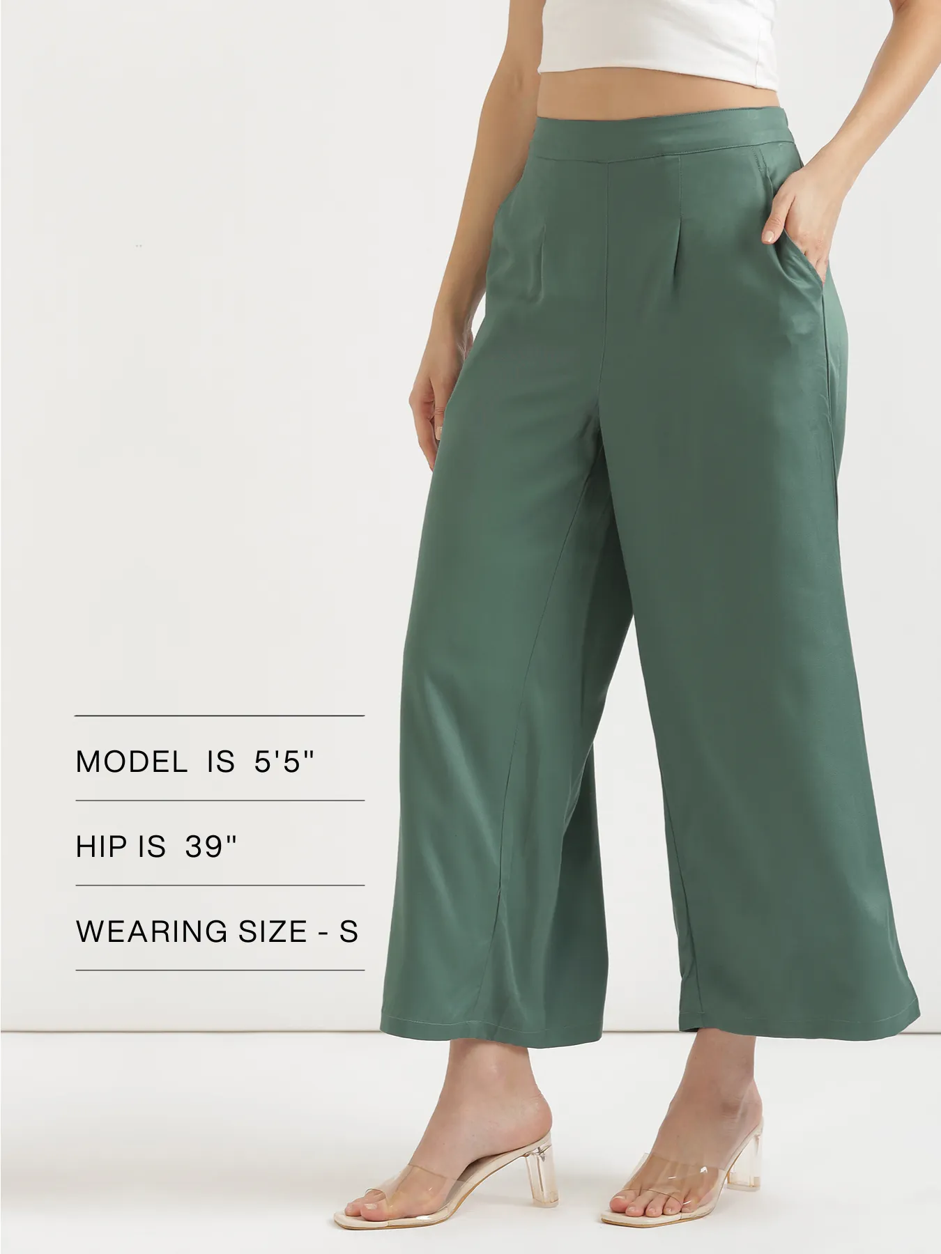 Women Jade Viscose Palazzo Pant - Image 14