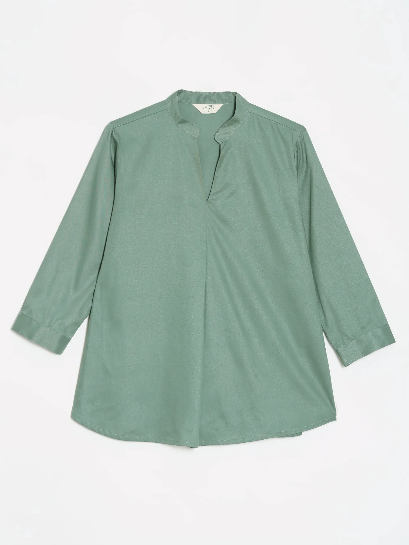 Women Jade Viscose Pleated Top - Image 12
