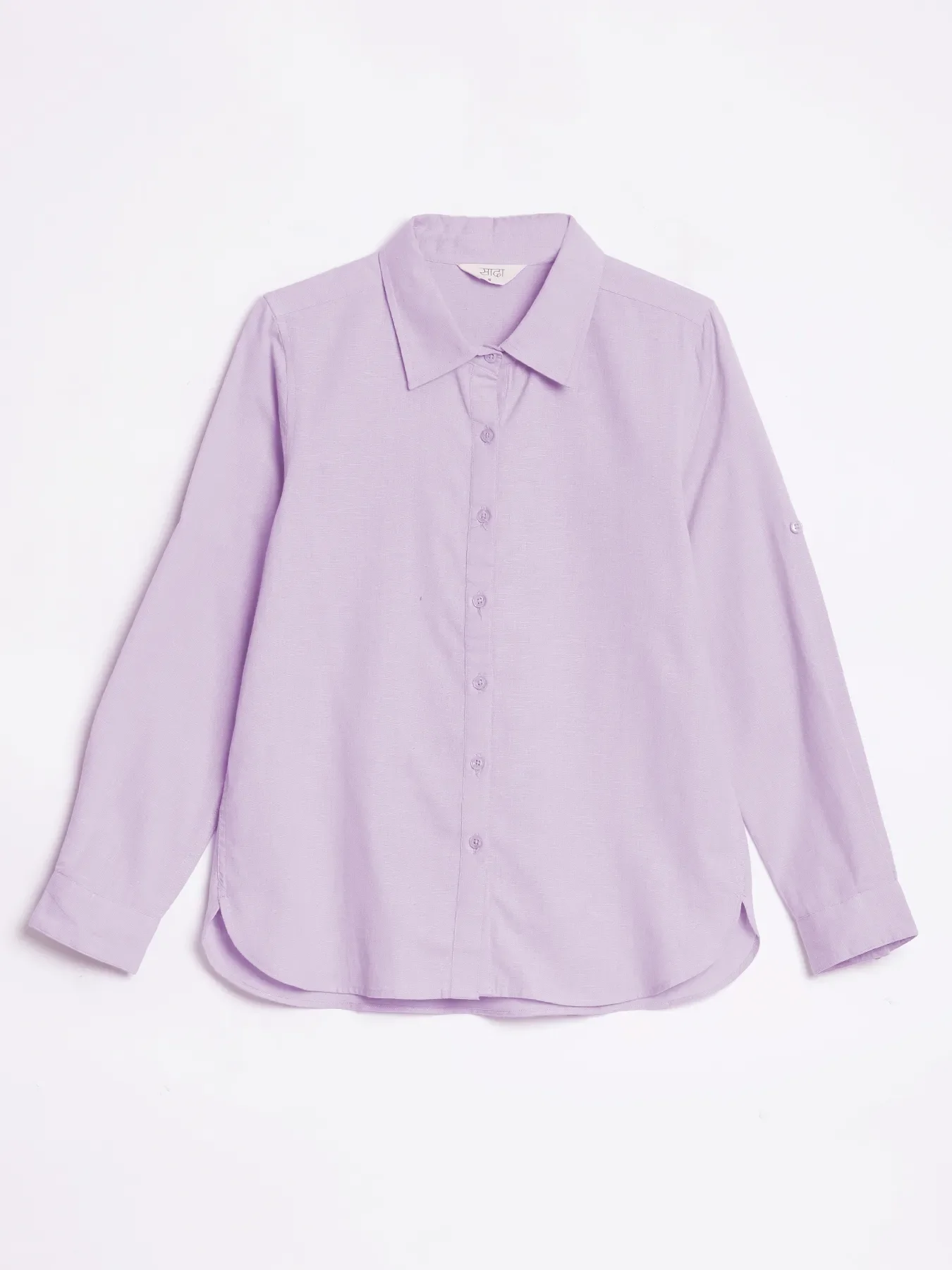 Women Lilac Airy-Linen Shirt - Image 14