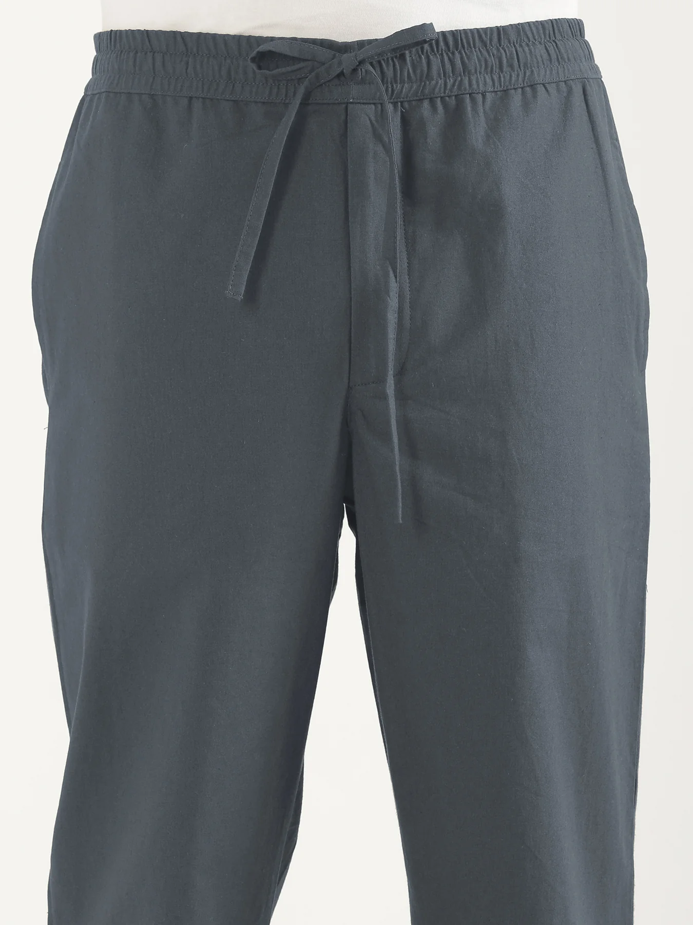 Men Cement Grey Cotton Pant - Image 8