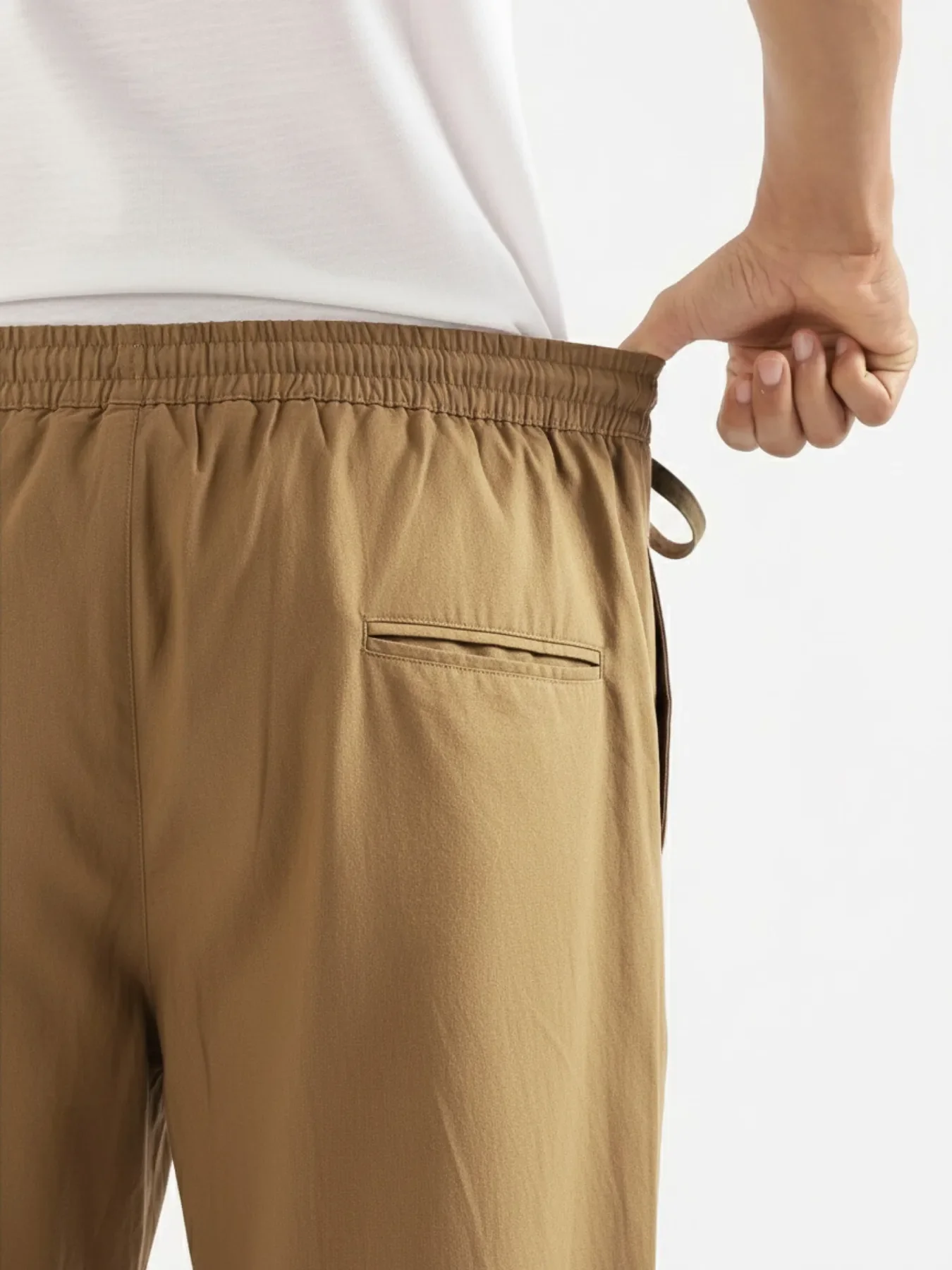 Men Coffee Brown Cotton Pant - Image 6