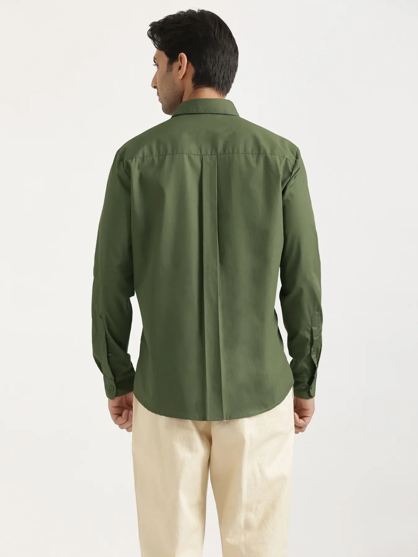 Men Forest Green Better Cotton Full Sleeve Shirt - Image 13