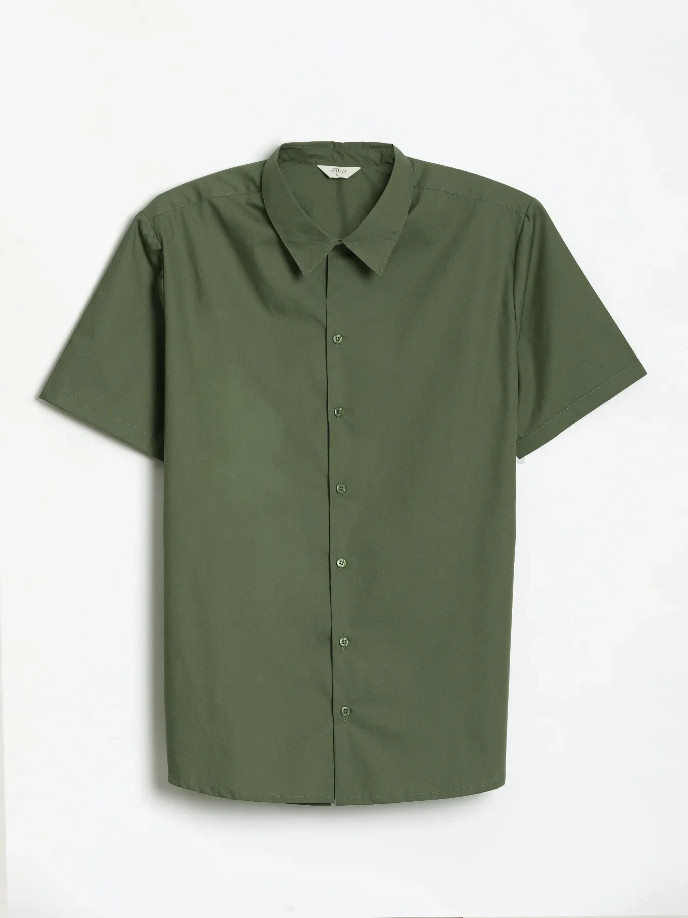 Men Forest Green Better Cotton Short Sleeve Shirt - Image 16