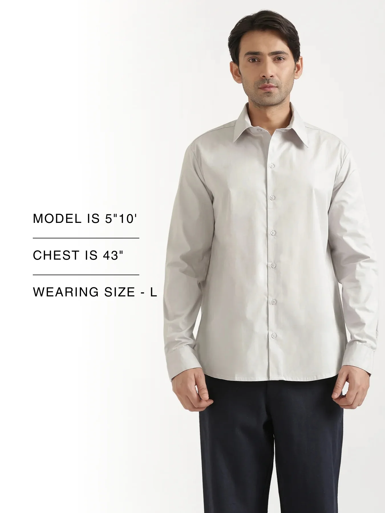 Men Light Grey Better Cotton Full Sleeve Shirt - Image 18