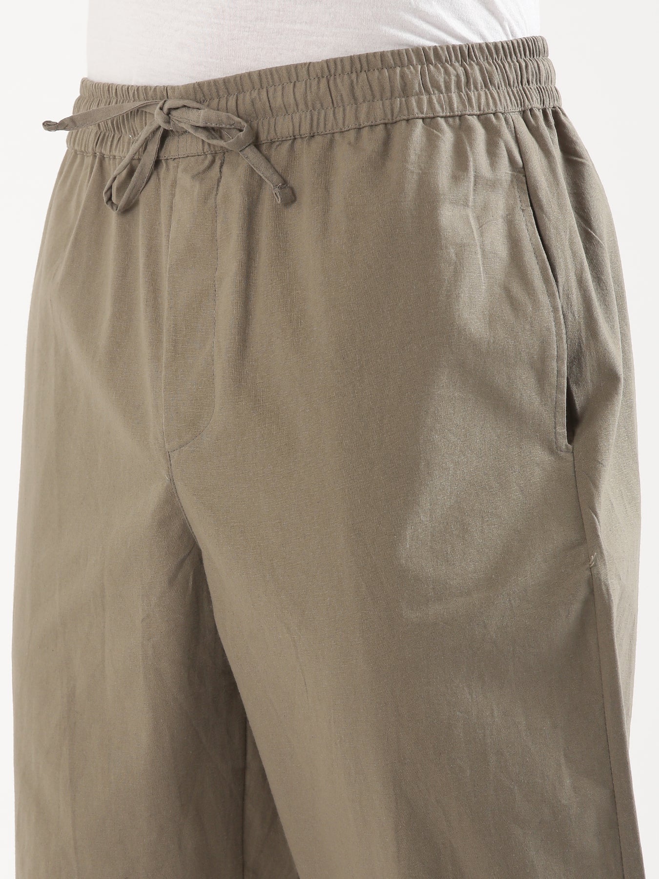 Men Grey Cotton Pant - Image 8