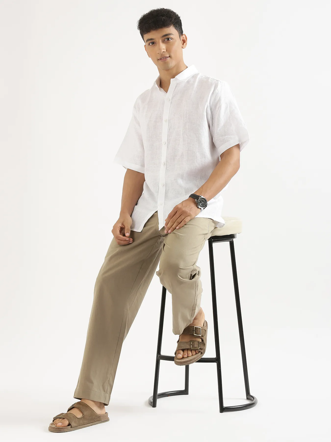 Men Khakhi Cotton Pant - Image 10