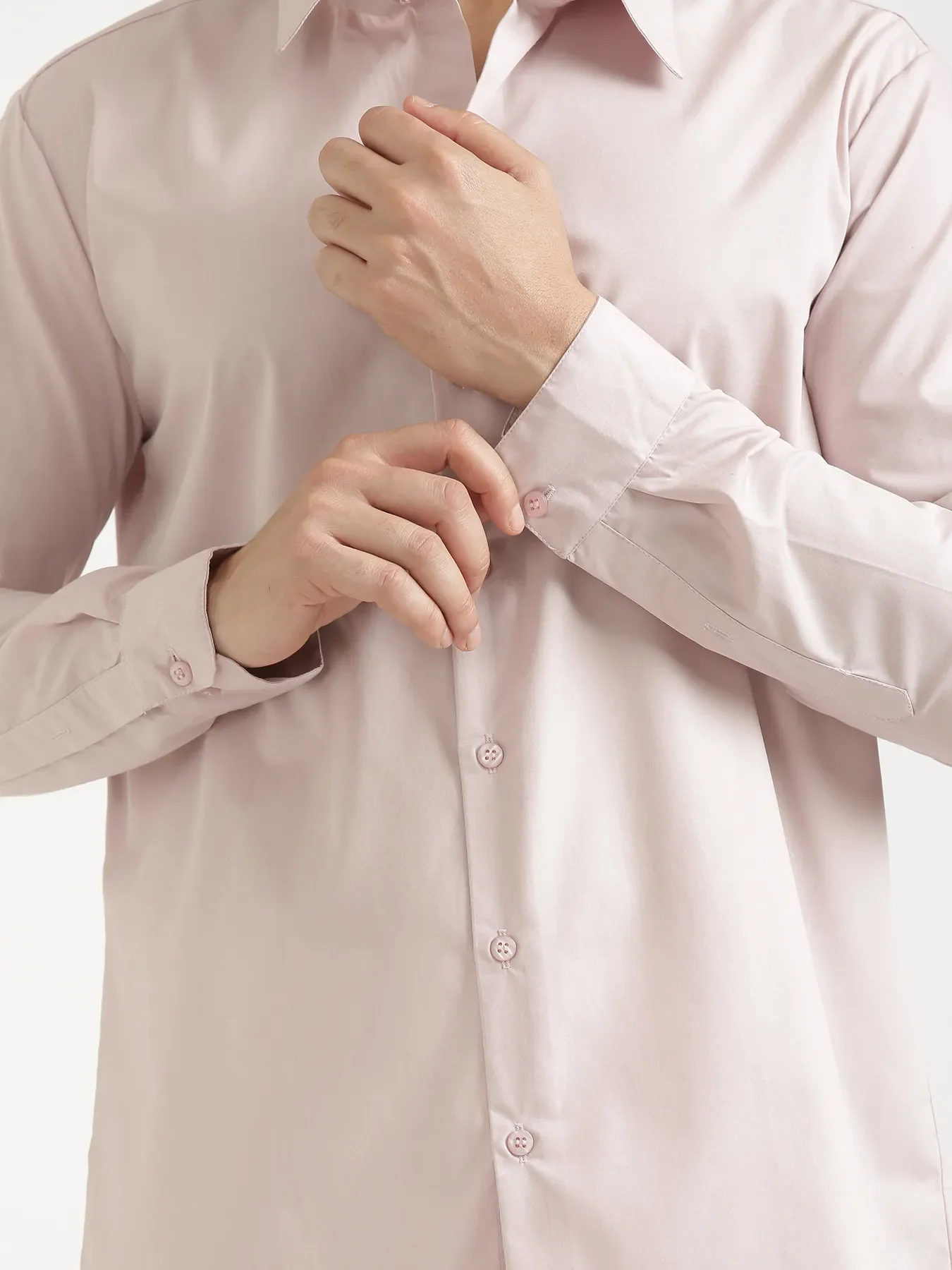 Men Mauve Pink Better Cotton Full Sleeve Shirt - Image 11