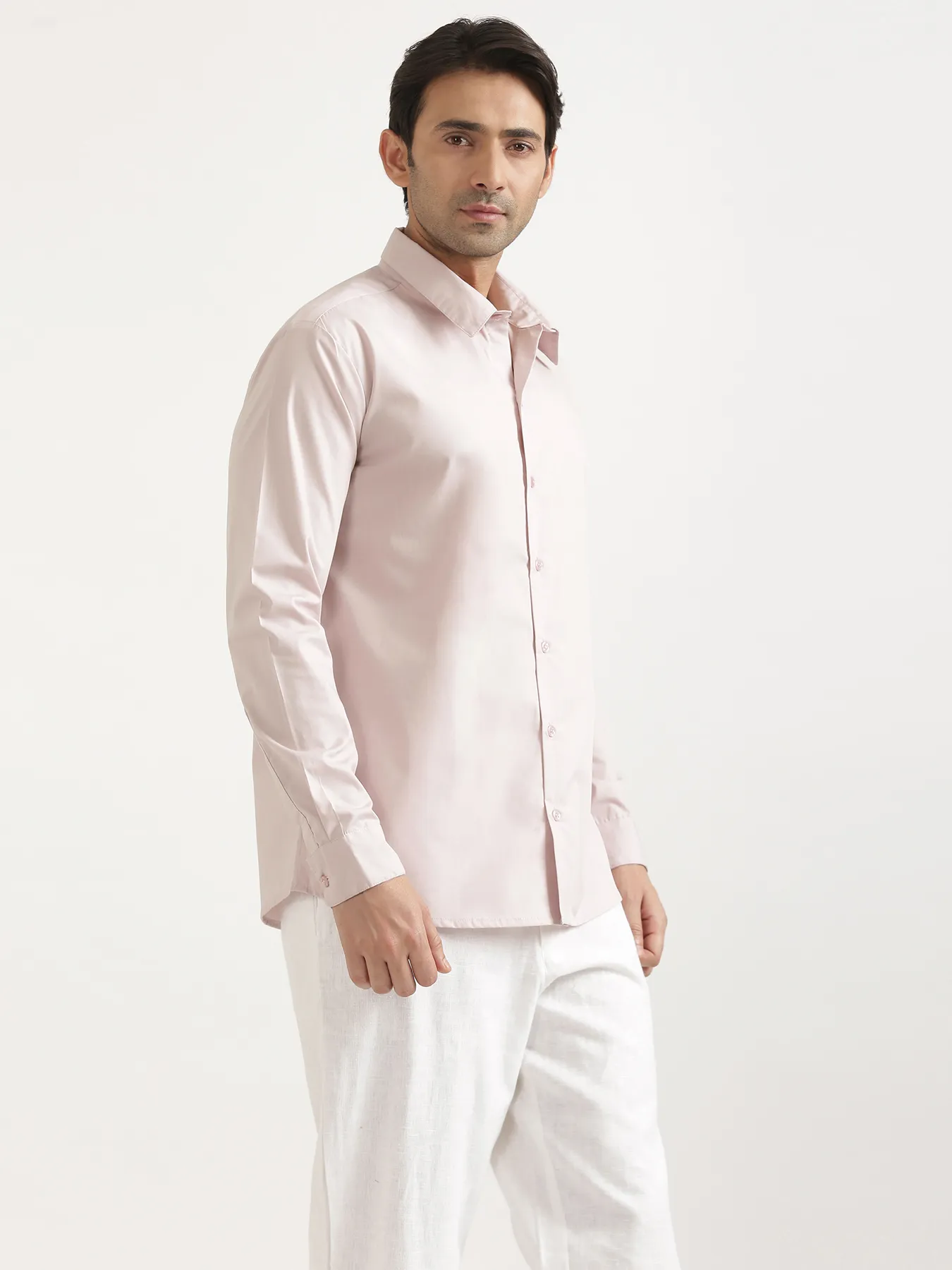 Men Mauve Pink Better Cotton Full Sleeve Shirt - Image 15