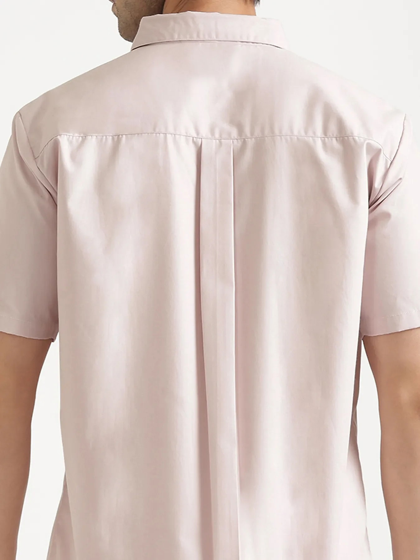 Men Mauve Pink Better Cotton Short Sleeve Shirt - Image 13