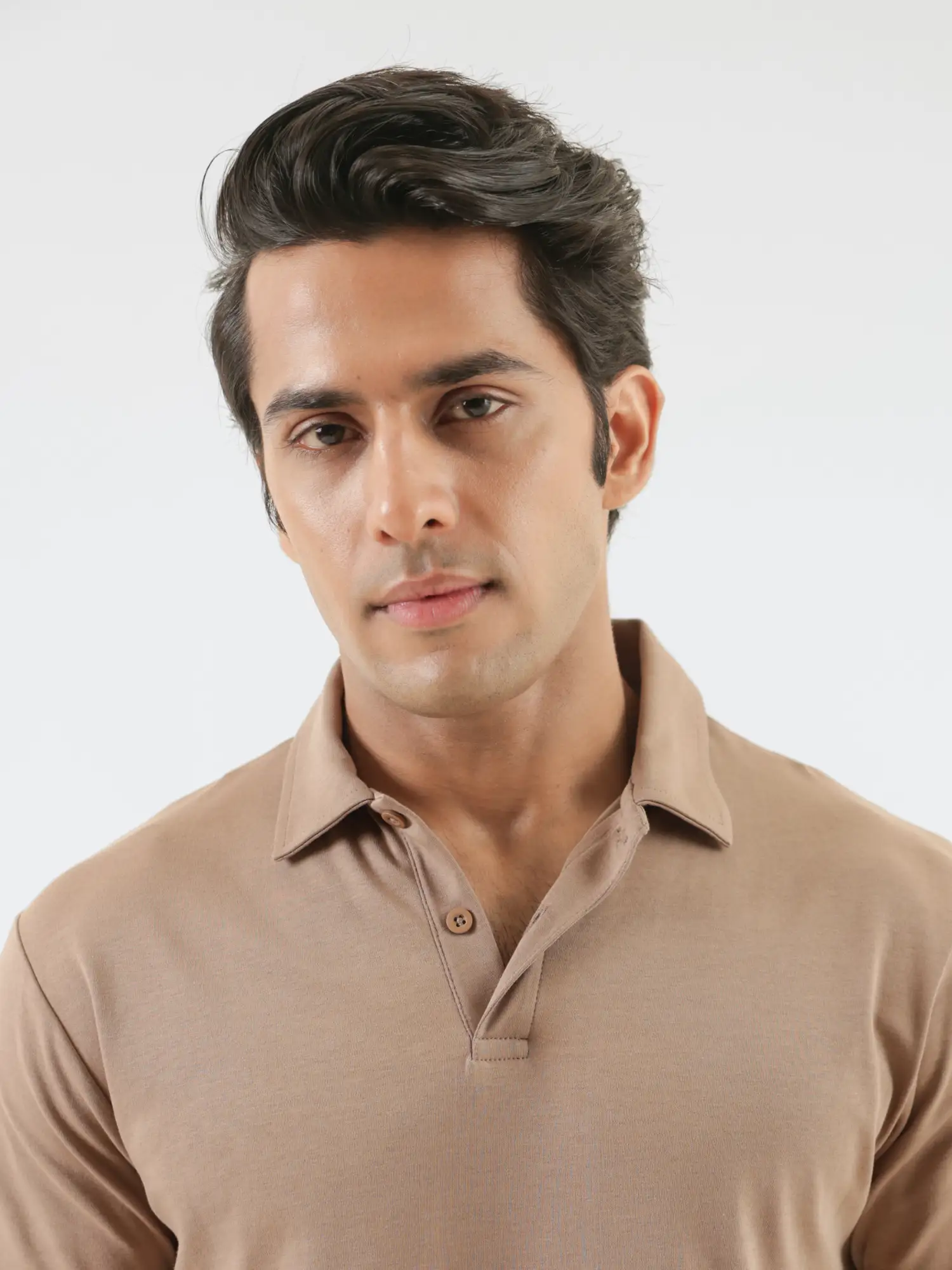 Men Mesa Taupe Polo T-shirt - Image 4