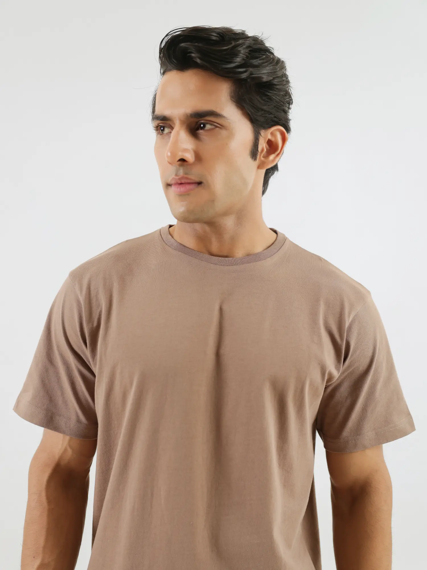 Men Mesa Taupe Round Neck T-shirt - Image 4