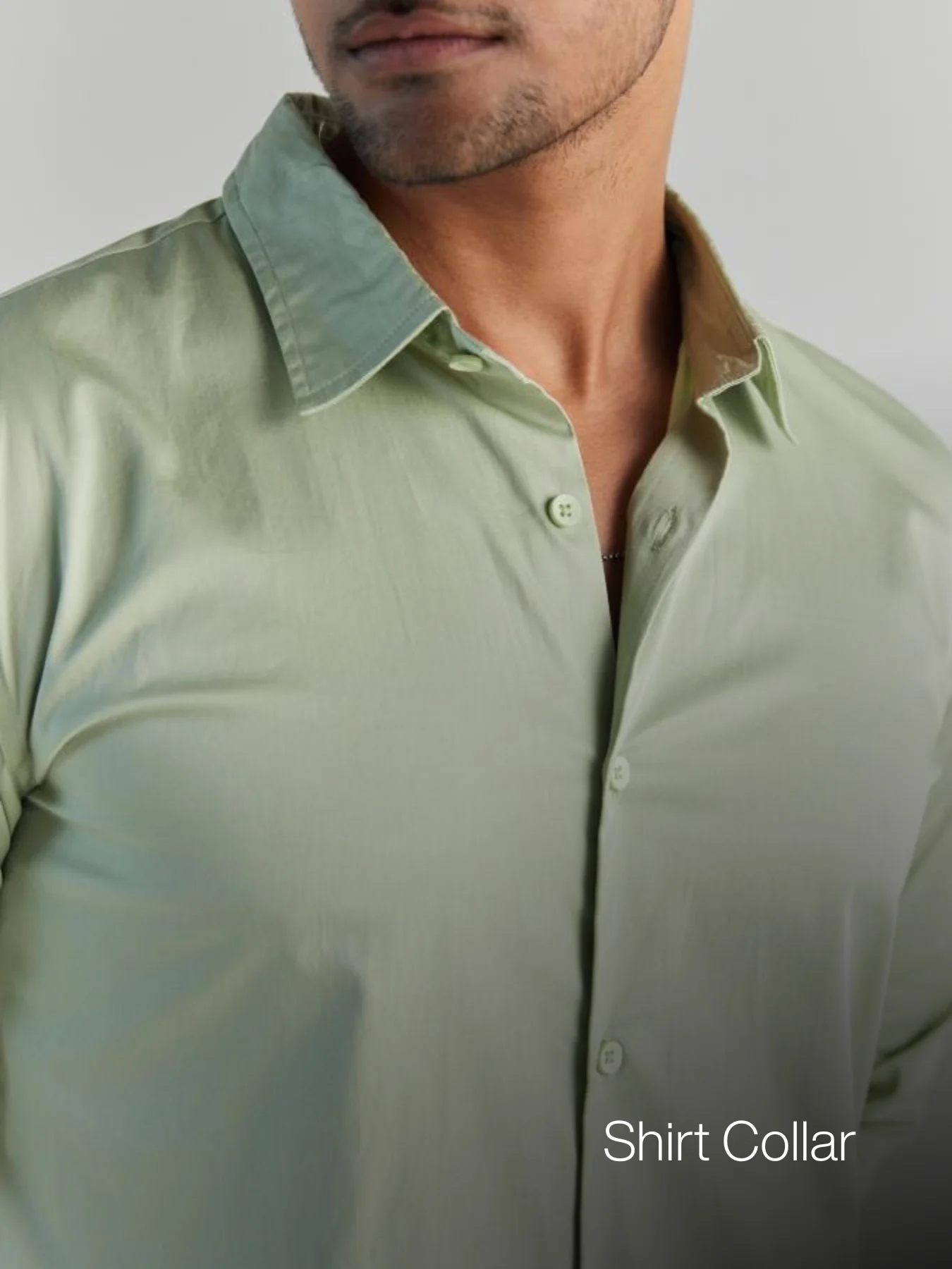Men Mint Green Formal Shirt - Image 10
