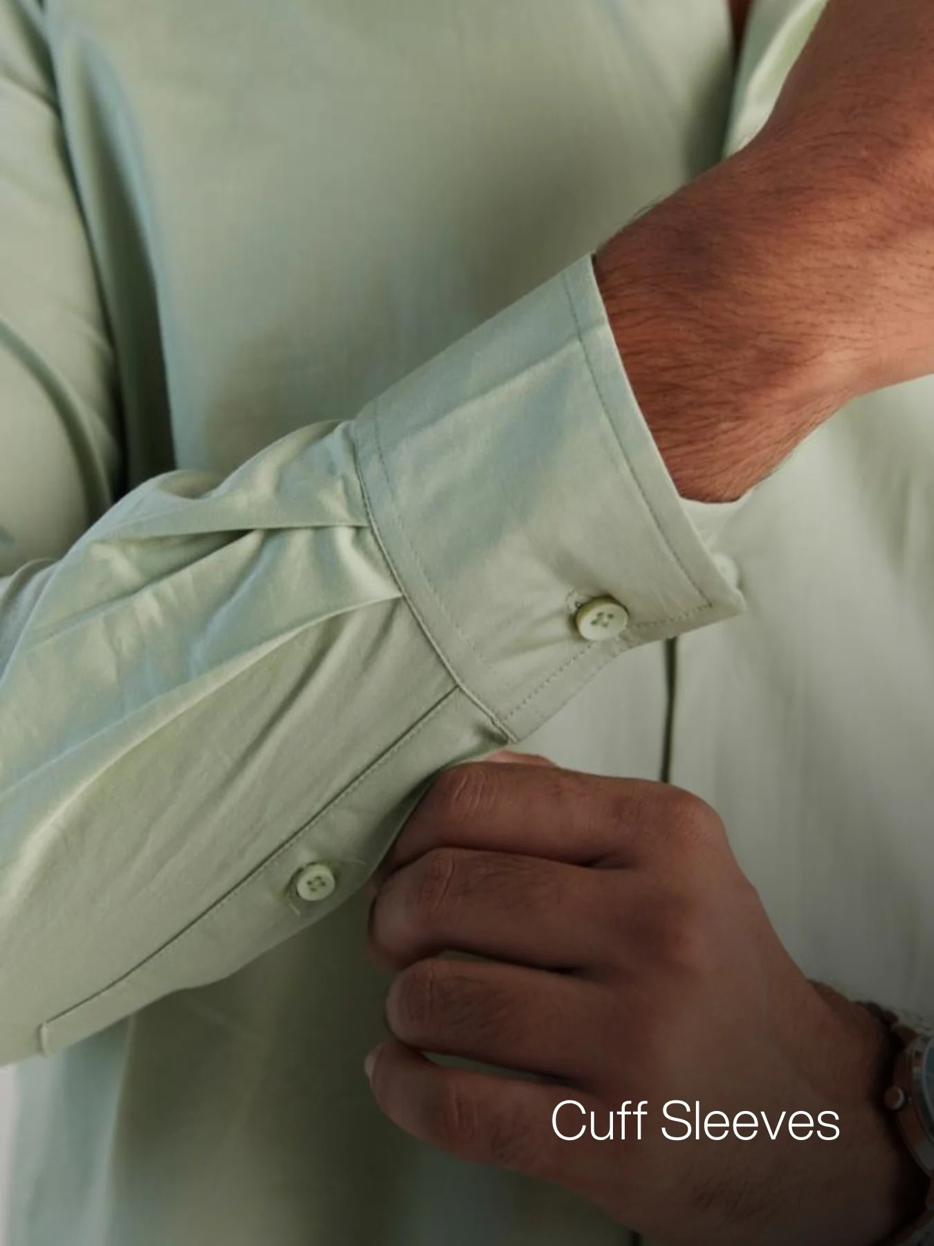 Men Mint Green Formal Shirt - Image 11