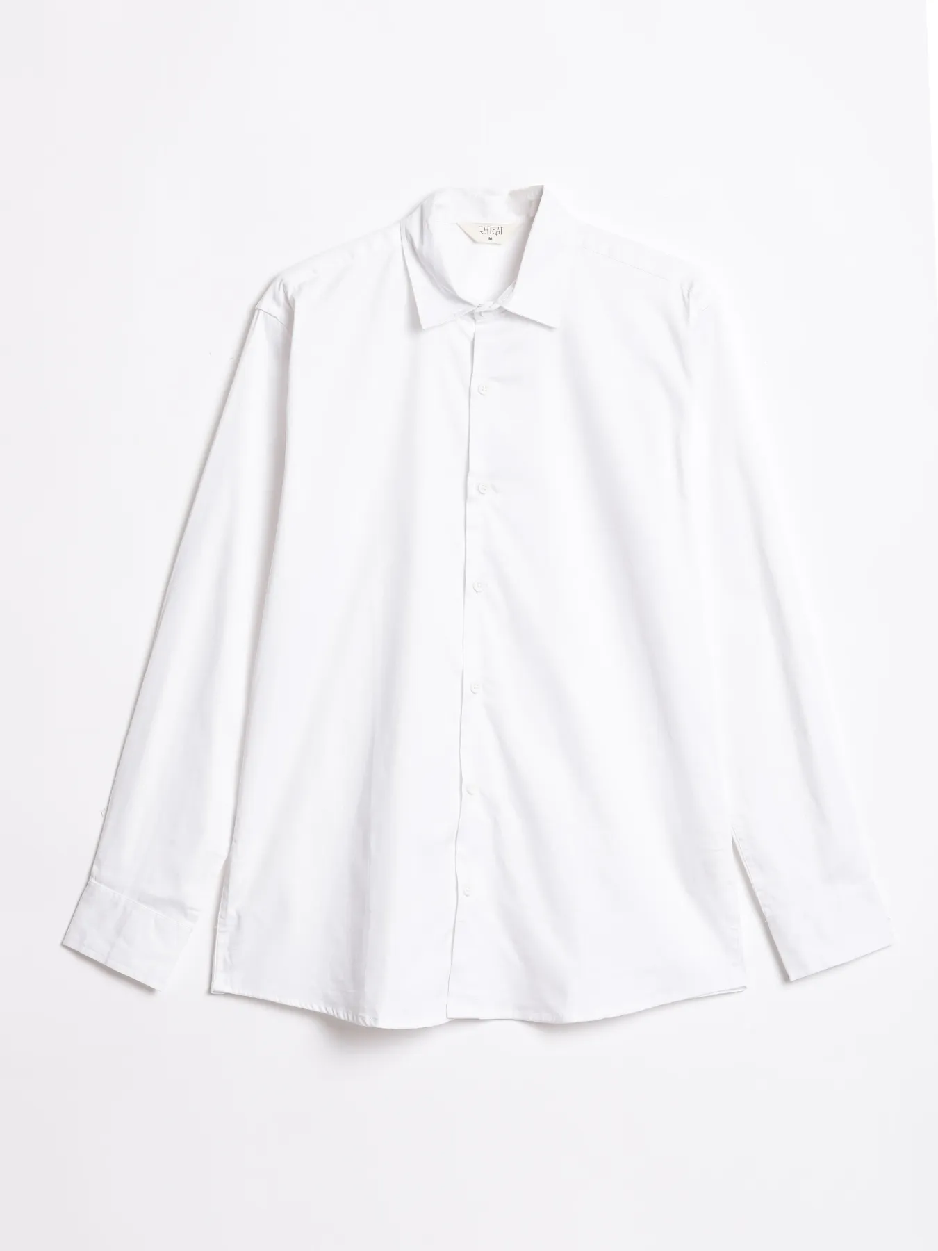 Men Plus Size White Formal Shirts - Image 4