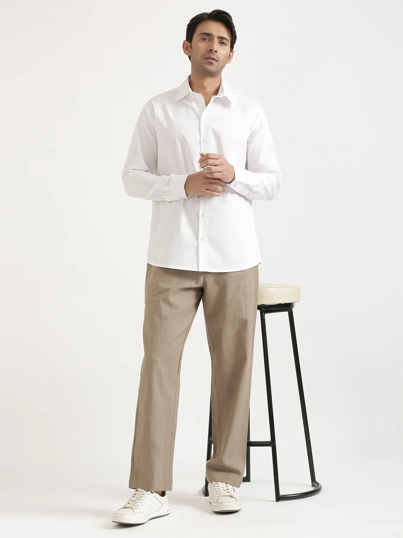 Men White Better Cotton Full Sleeve Shirt - Image 18