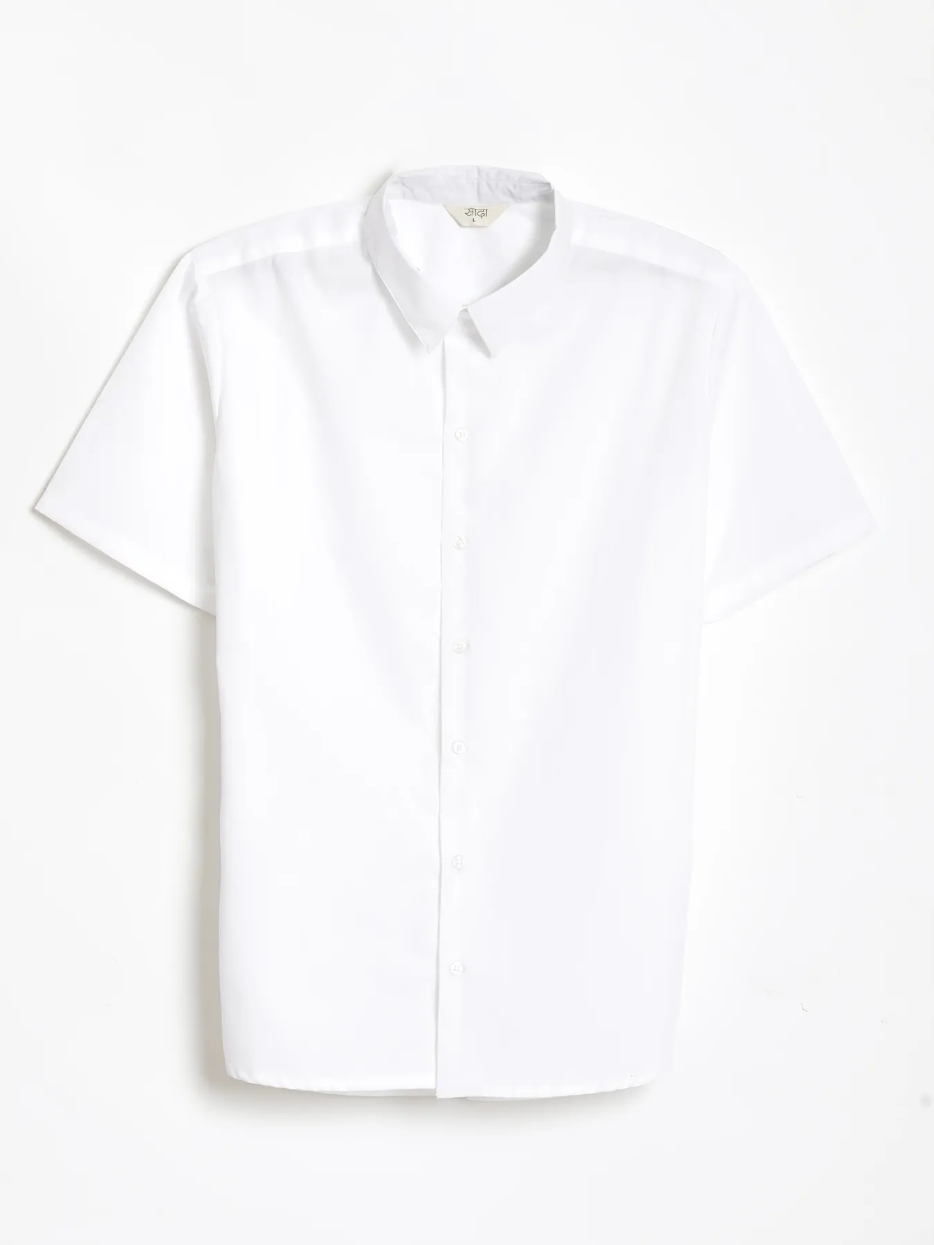 Men White Better Cotton Short Sleeve Shirt - Image 17