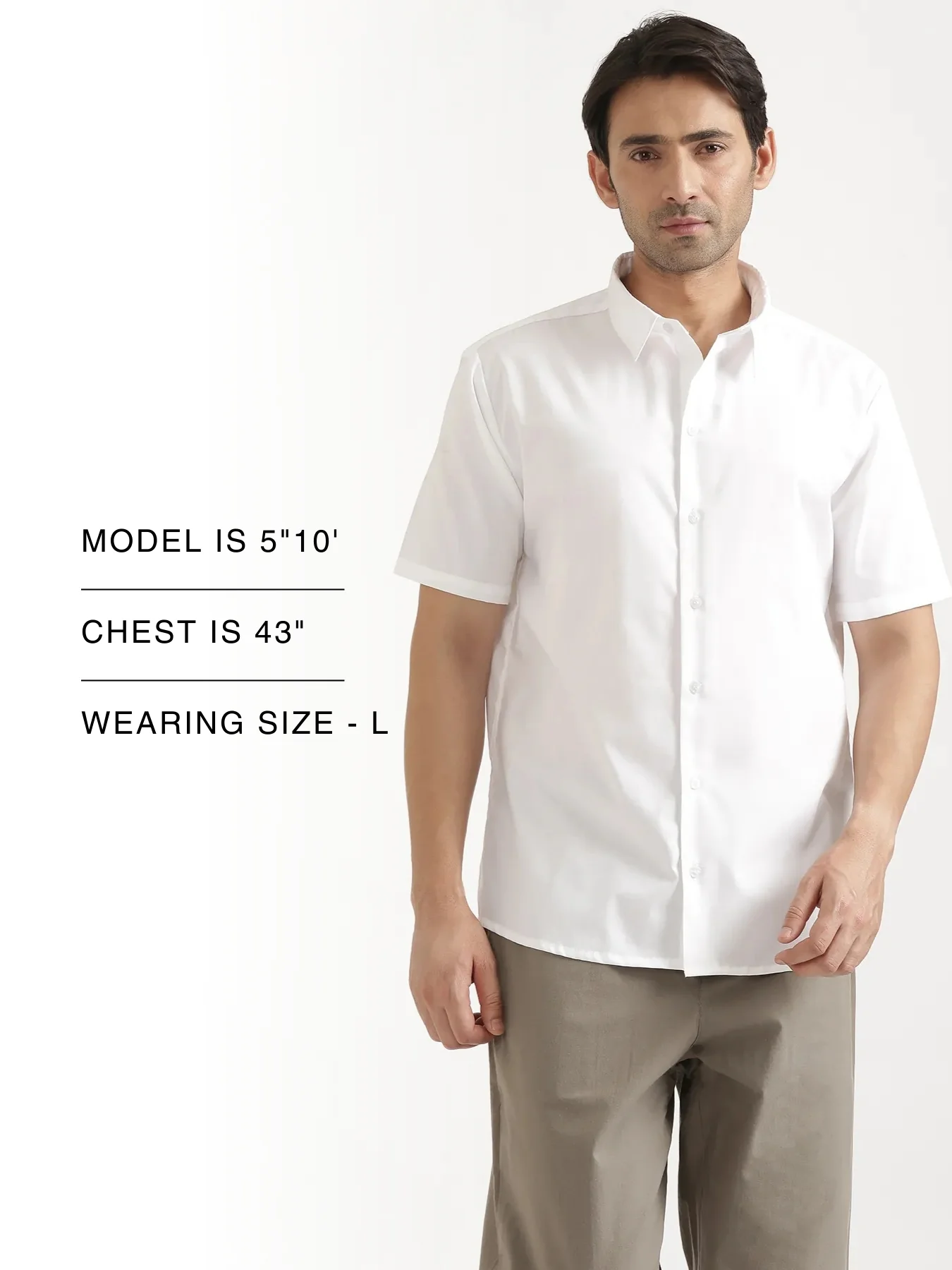 Men White Better Cotton Short Sleeve Shirt - Image 18