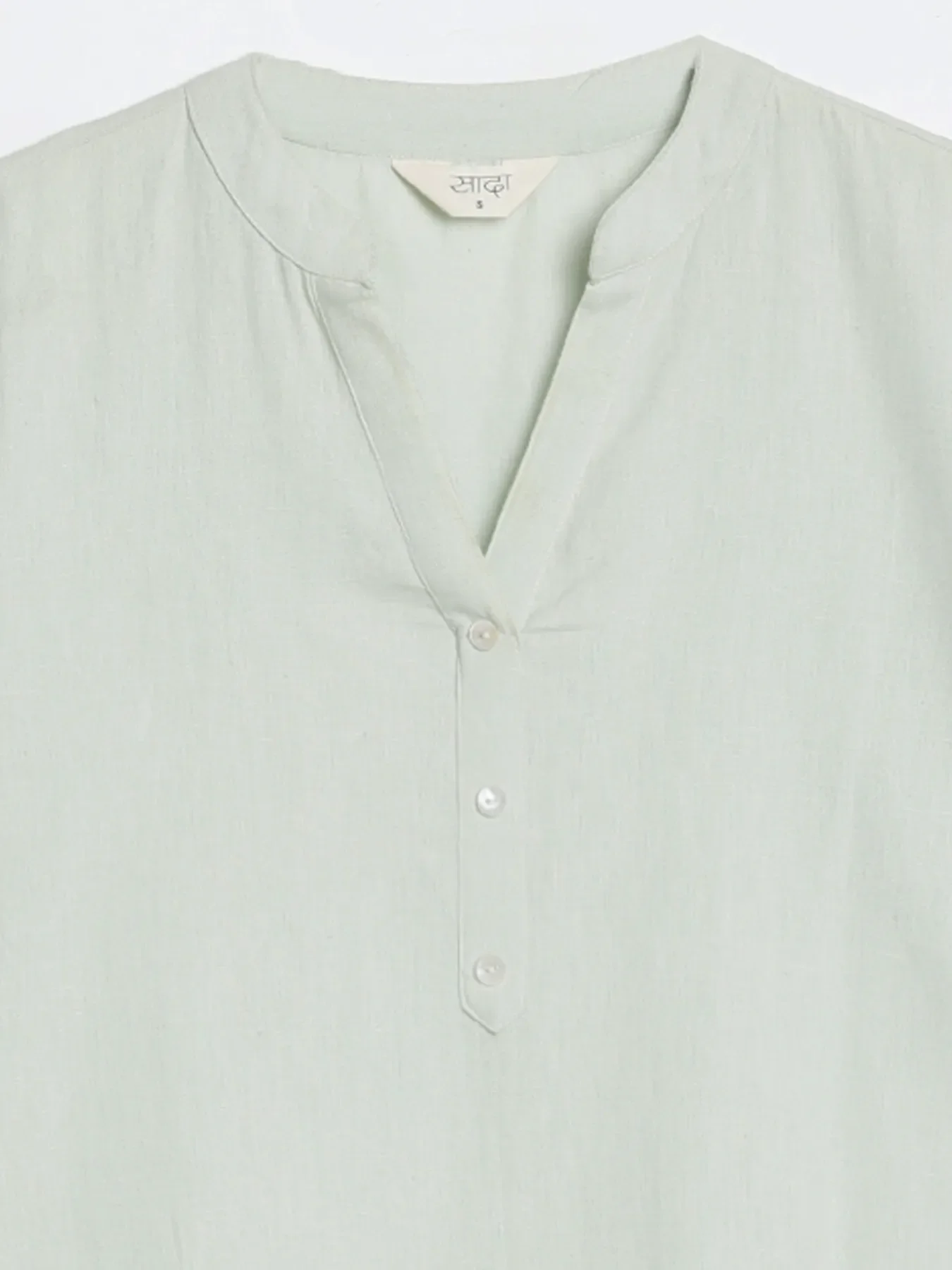 Women Mint Green Airy Linen Long Kurta - Image 15