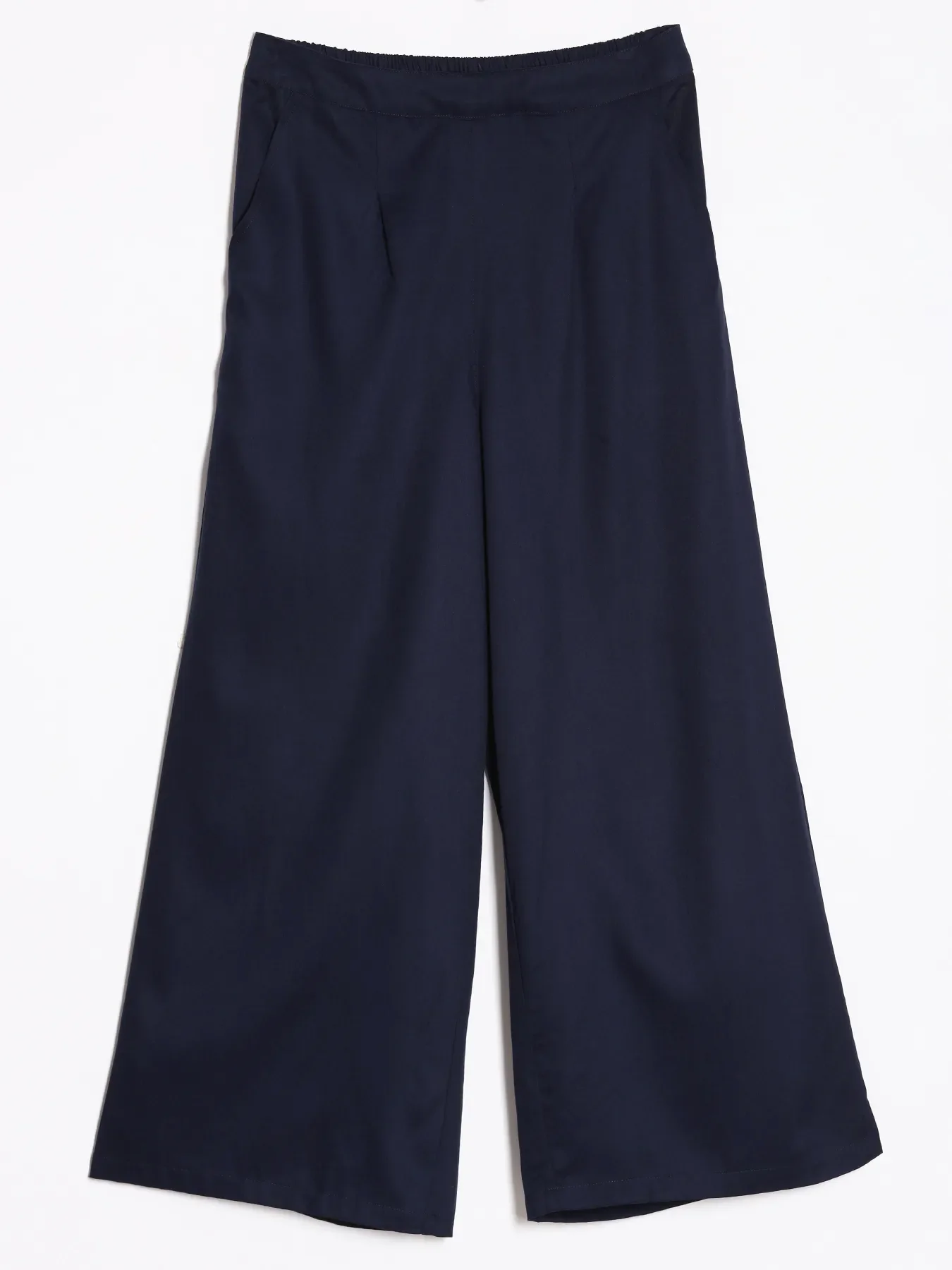 Women Navy Blue Viscose Palazzo Pant - Image 13