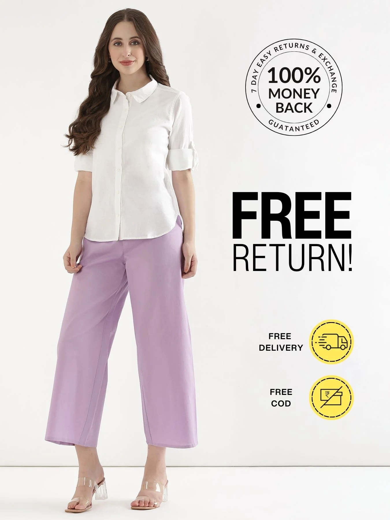 Pick Any 2 Women Airy Linen Wide Leg Pant - Image 13