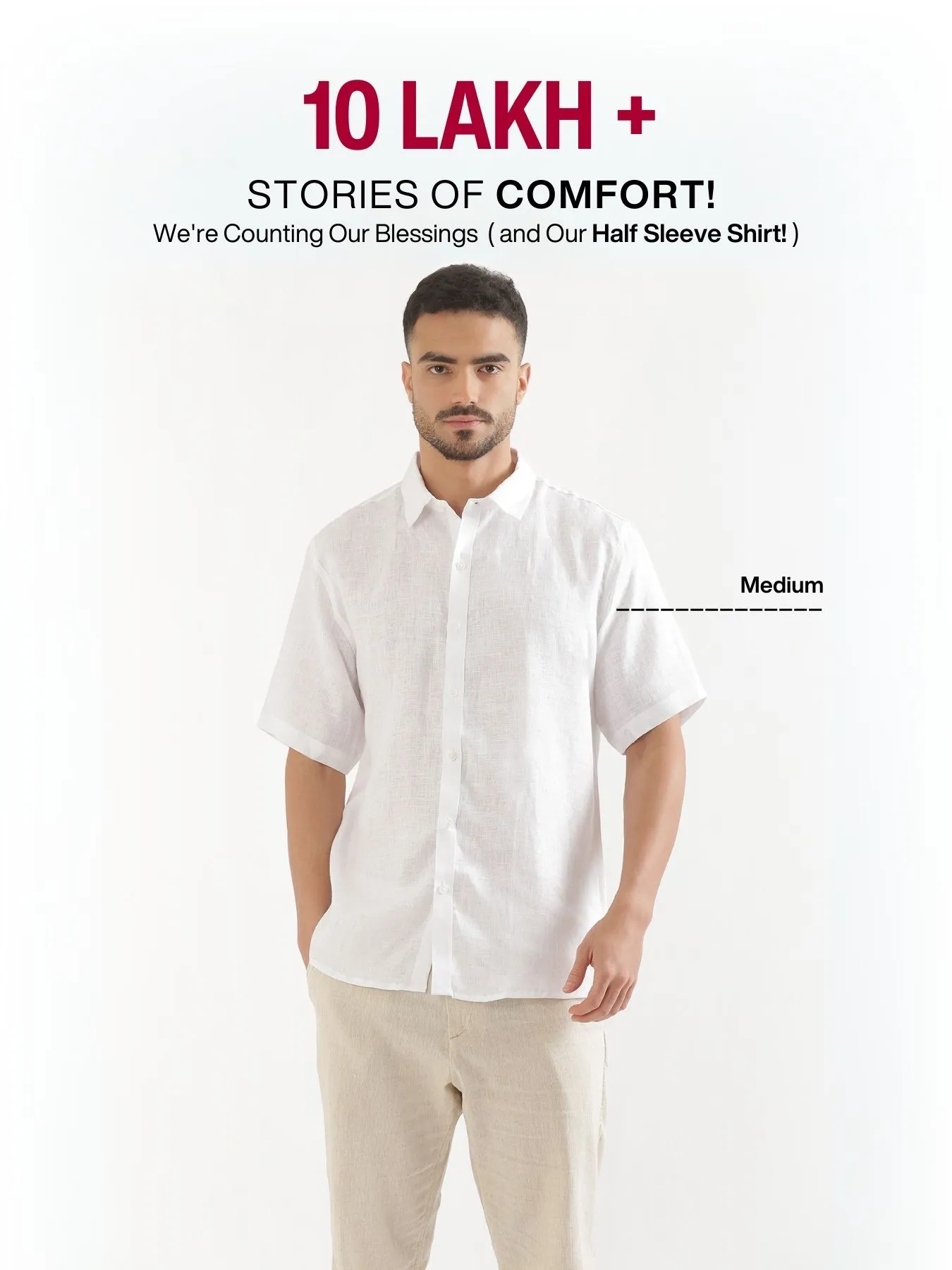 Pick Any 4 Men 100% Half Sleeve Linen Shirts - Image 6
