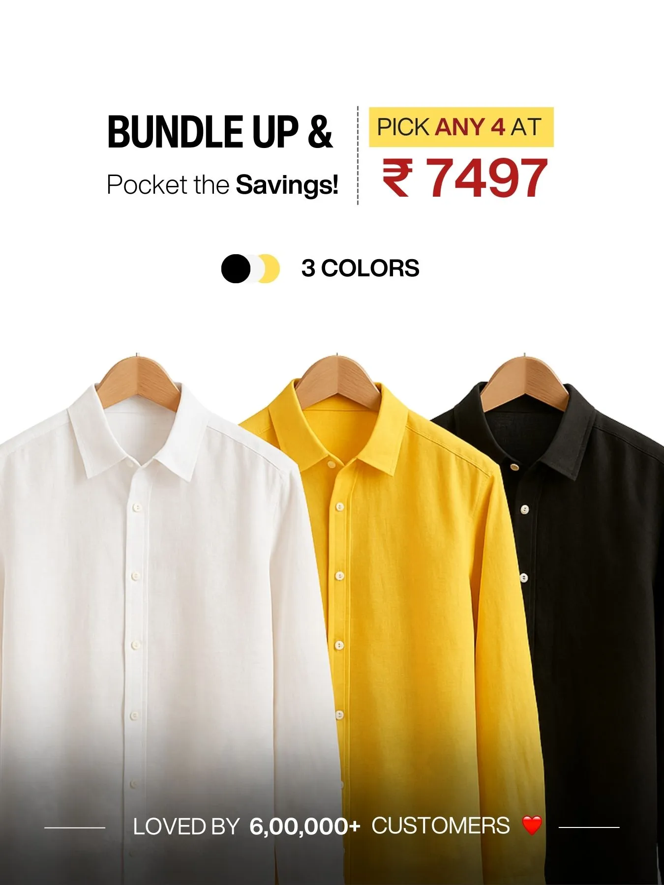 Pick Any 4 Men 100% Linen Shirt