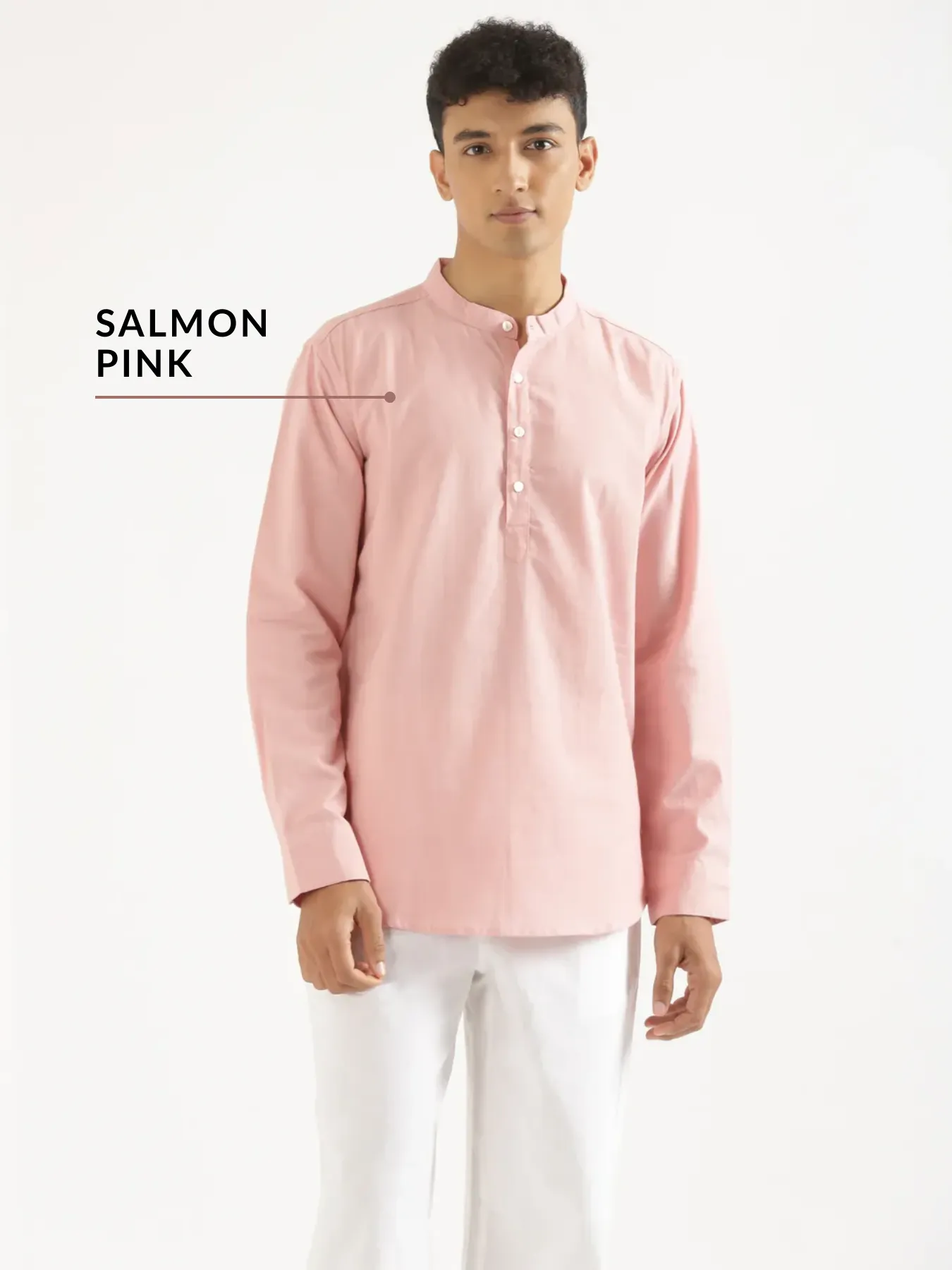 Pick Any 2 Men Airy Linen Short Kurta - Image 12