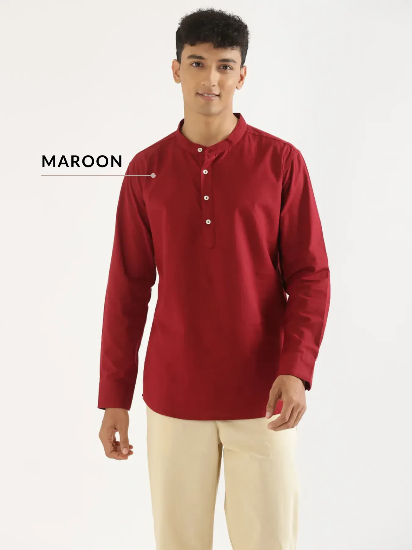 Pick Any 2 Men Airy Linen Short Kurta - Image 6