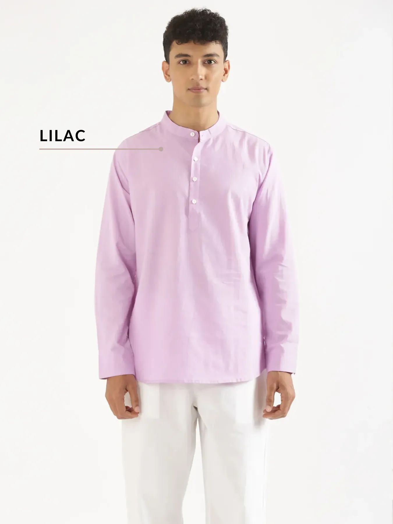 Pick Any 2 Men Airy Linen Short Kurta - Image 8