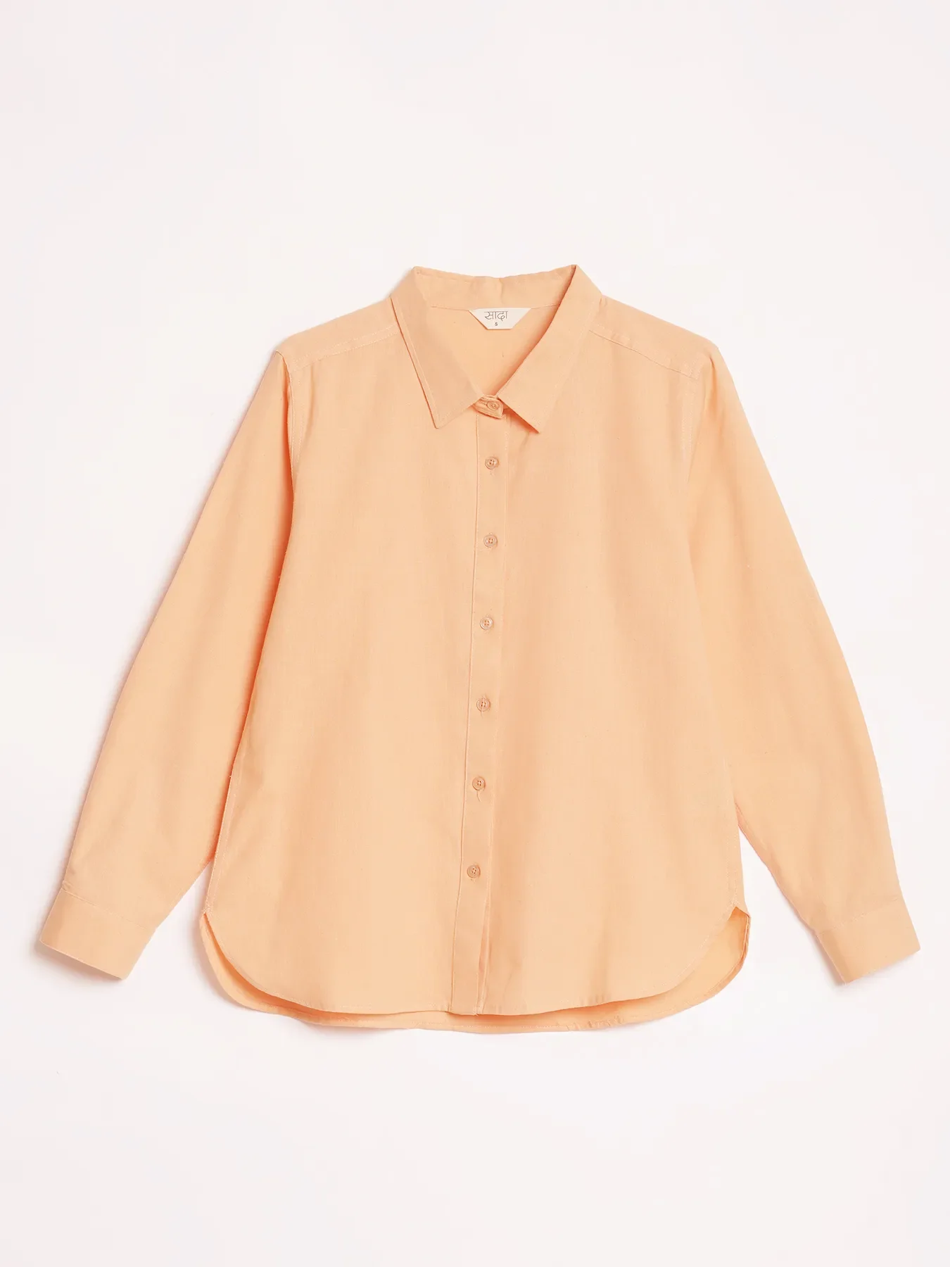 Women Peach Airy-Linen Shirt - Image 16