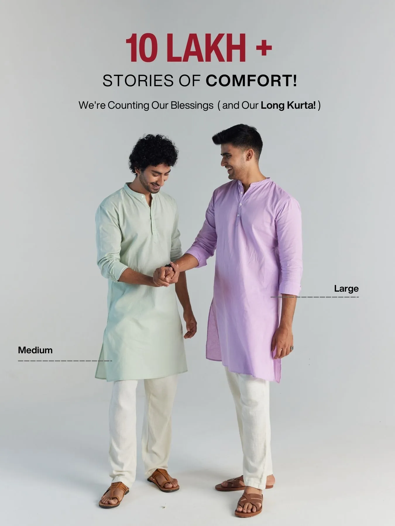 Pick Any 2 Men Airy Linen Long Kurta - Image 16