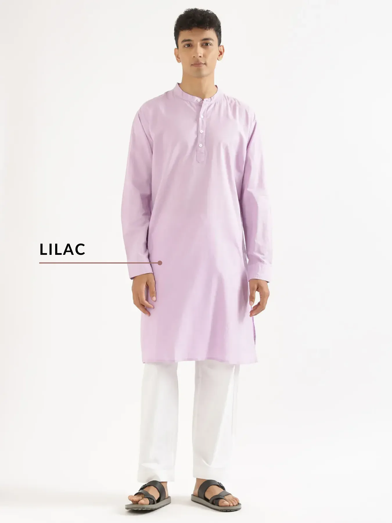 Pick Any 2 Men Airy Linen Long Kurta - Image 8