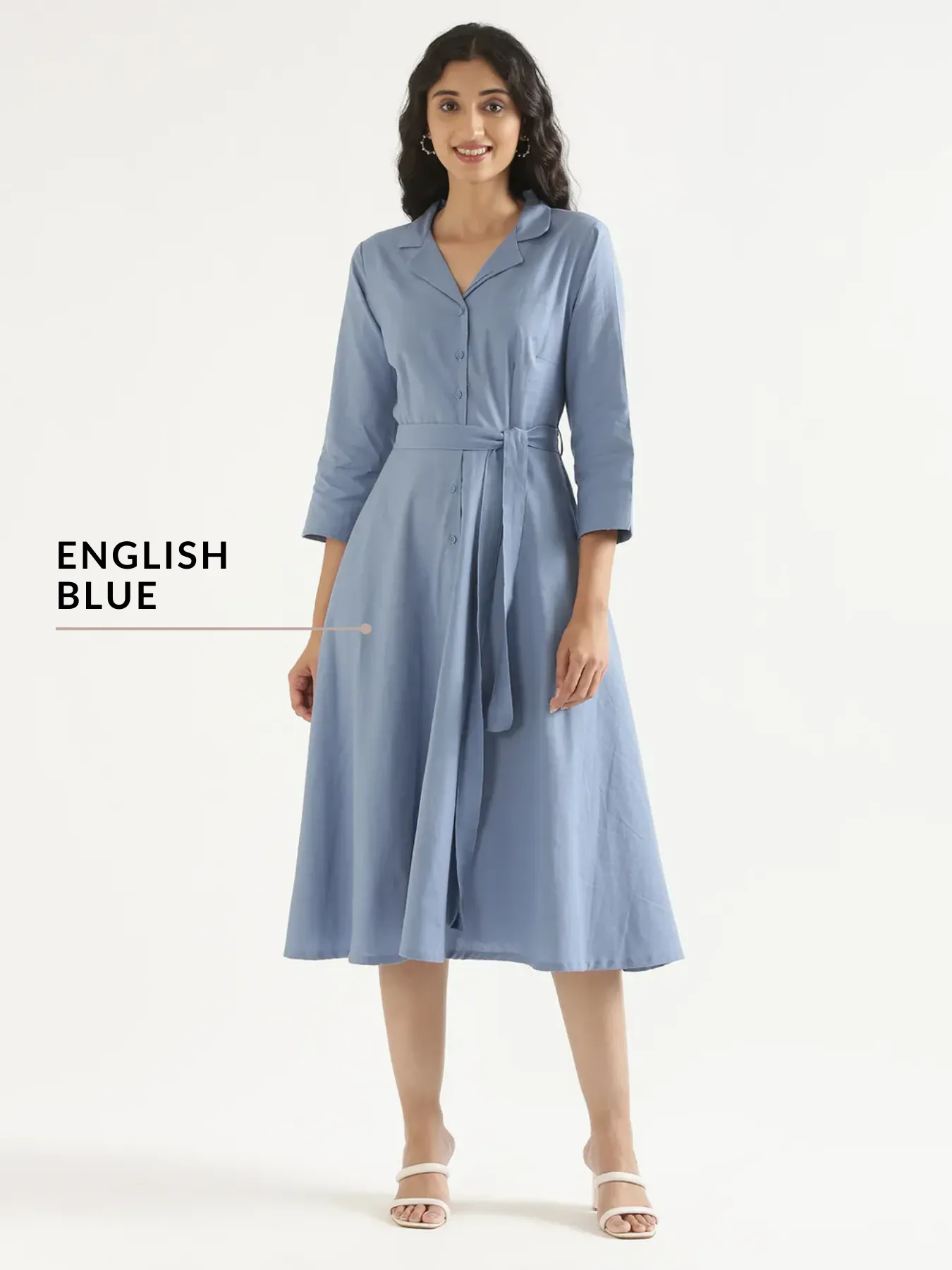 Pick Any 4 Women Airy Linen Flared Dress - Image 8