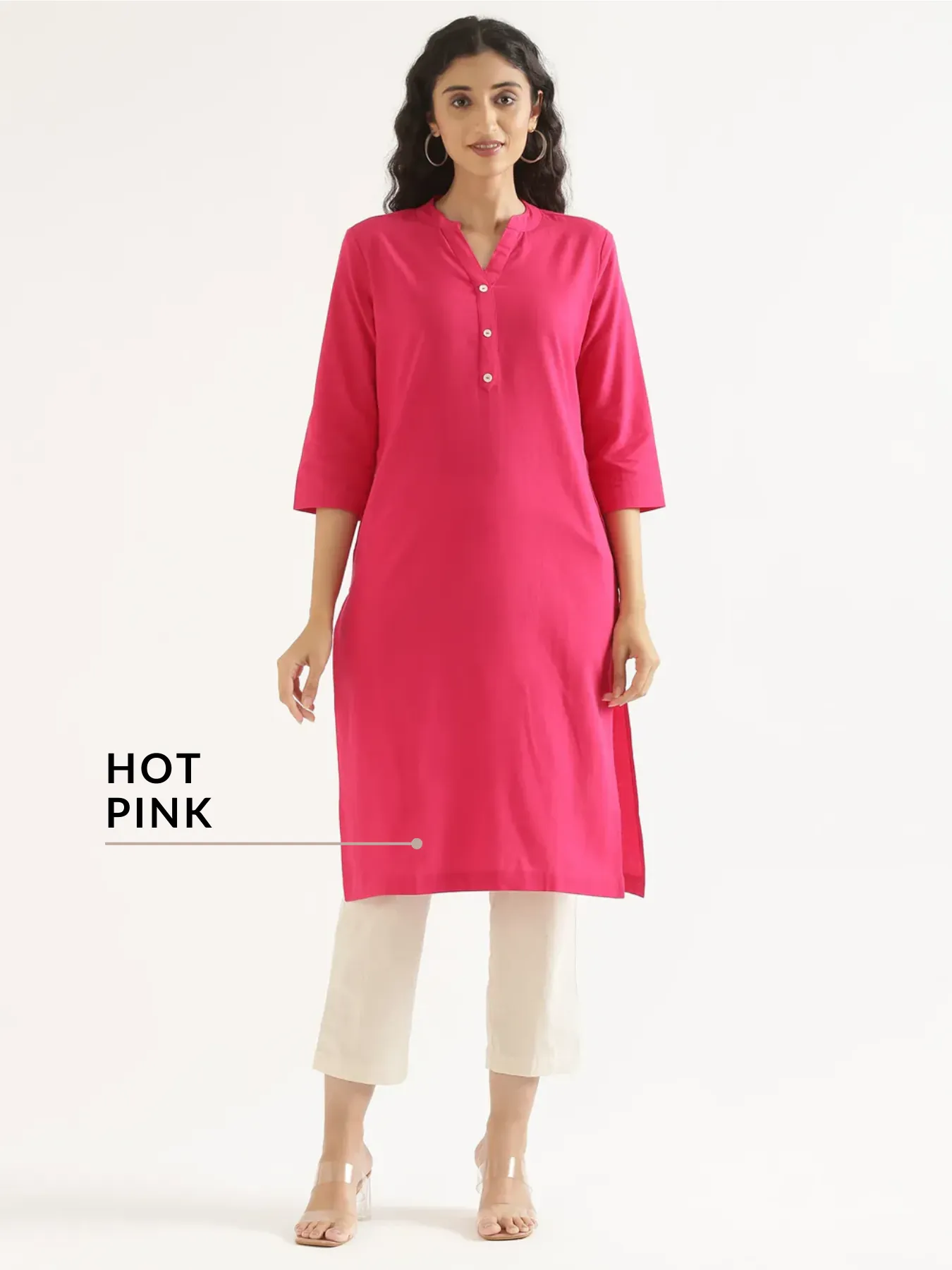 Pick Any 4 Women Airy Linen Long Kurta - Image 10
