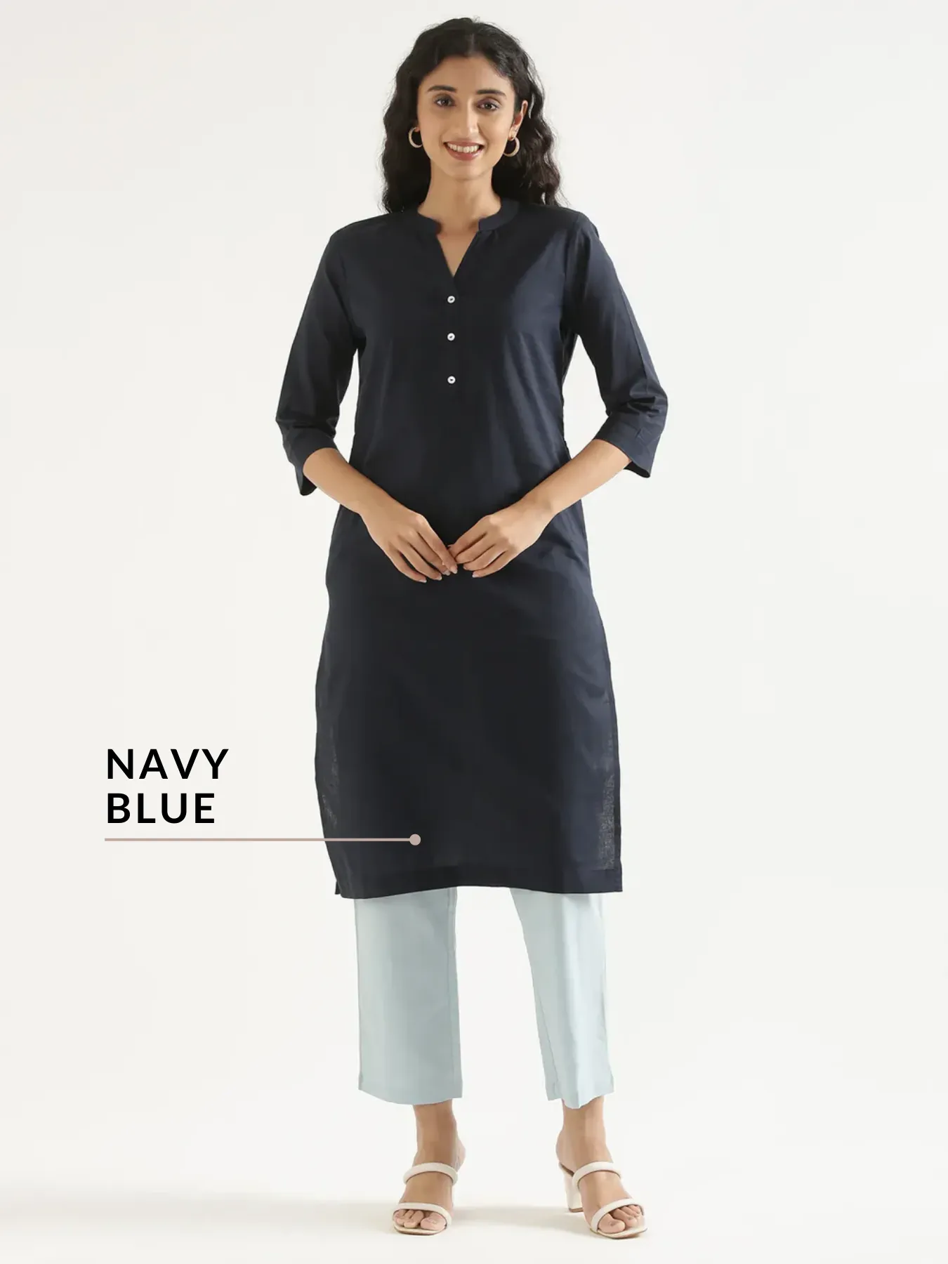 Pick Any 4 Women Airy Linen Long Kurta - Image 12