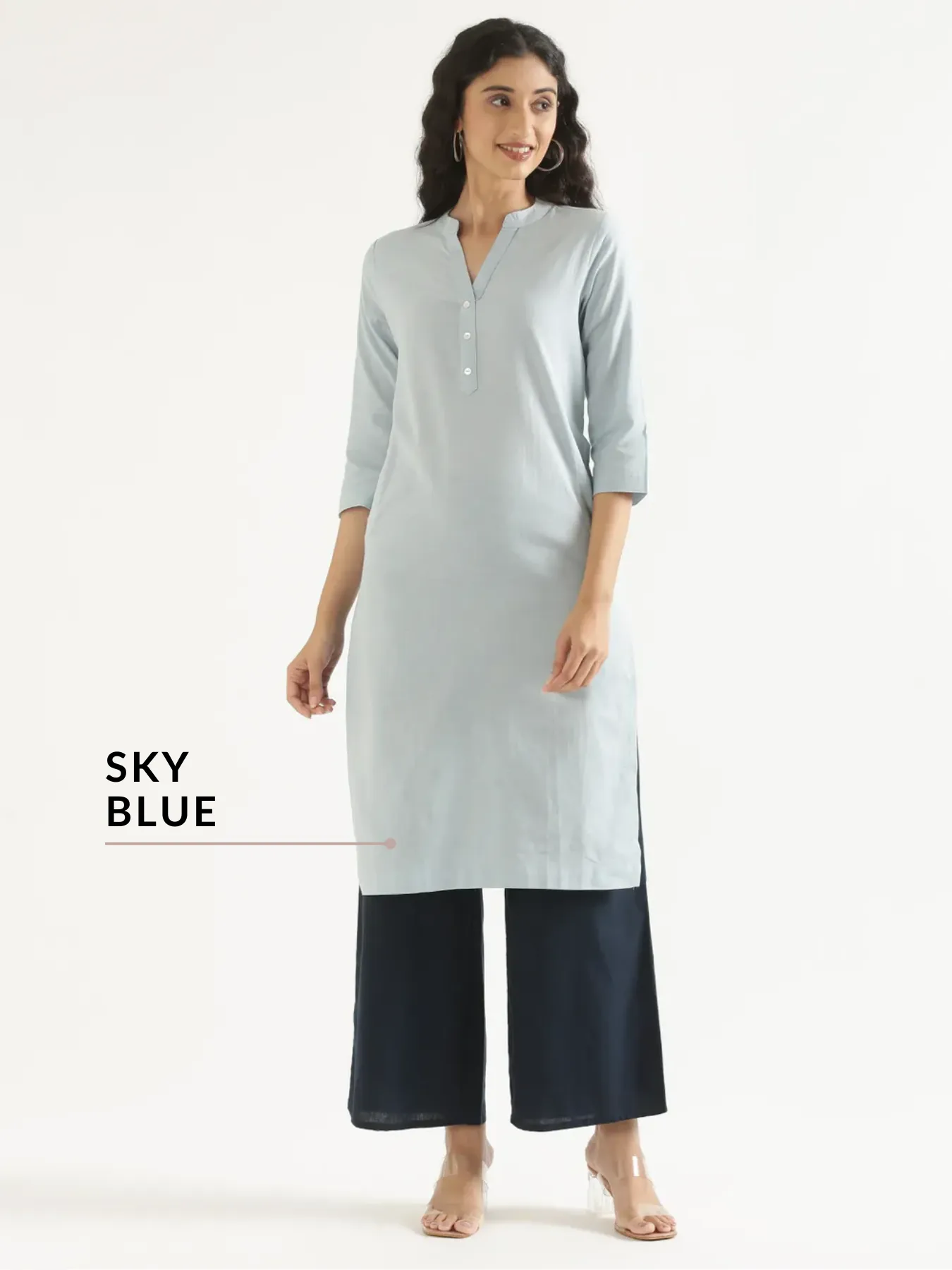 Pick Any 4 Women Airy Linen Long Kurta - Image 16