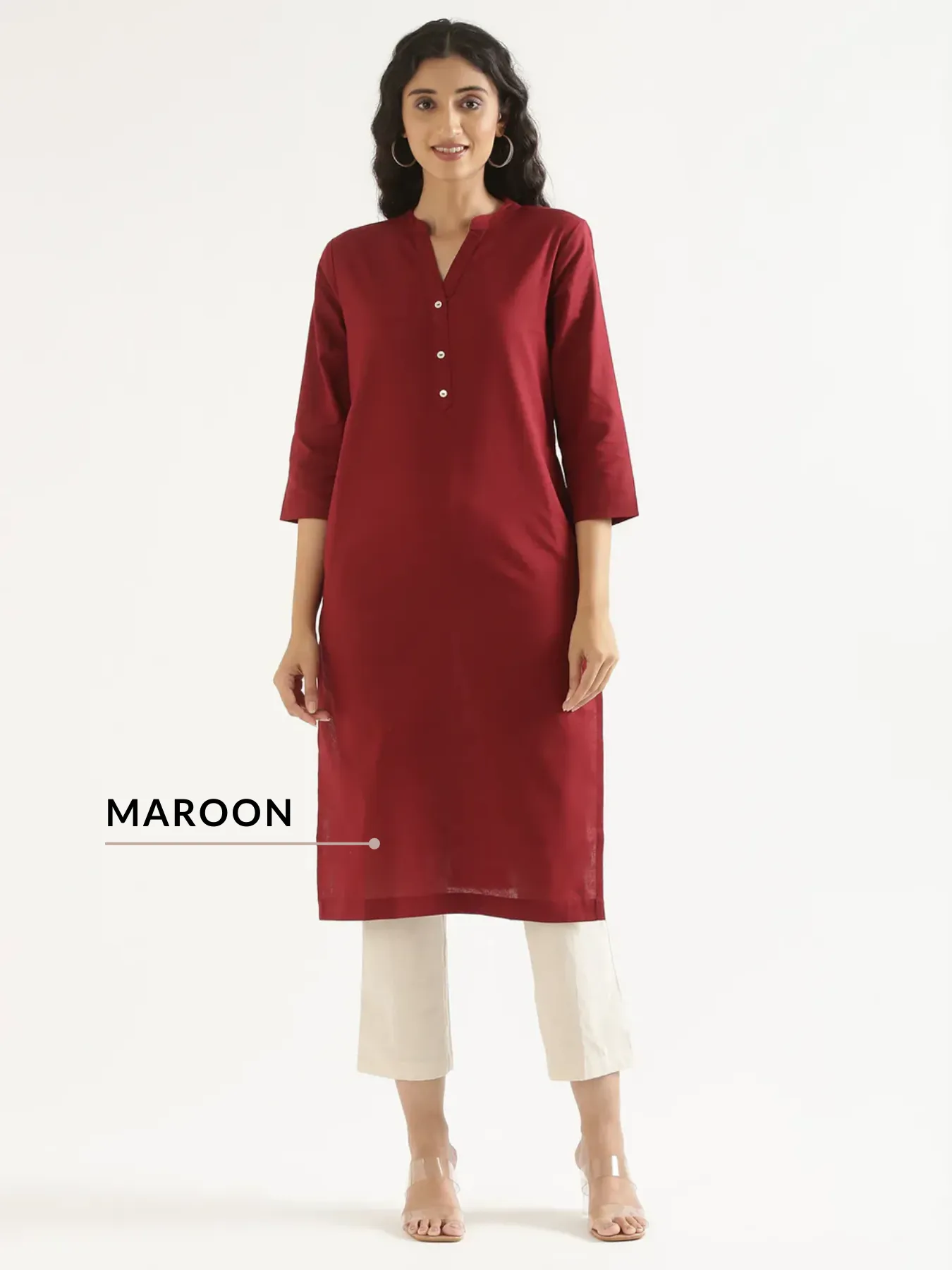 Pick Any 4 Women Airy Linen Long Kurta - Image 23