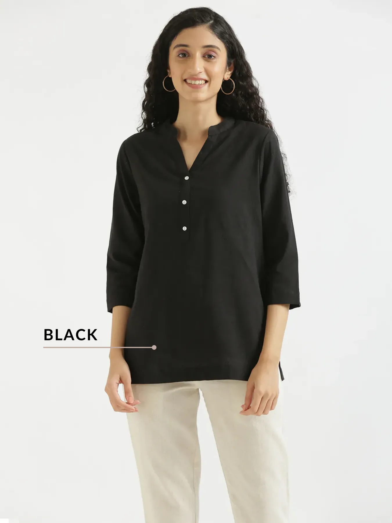 Pick Any 2 Women Airy Linen Short Kurta - Image 20