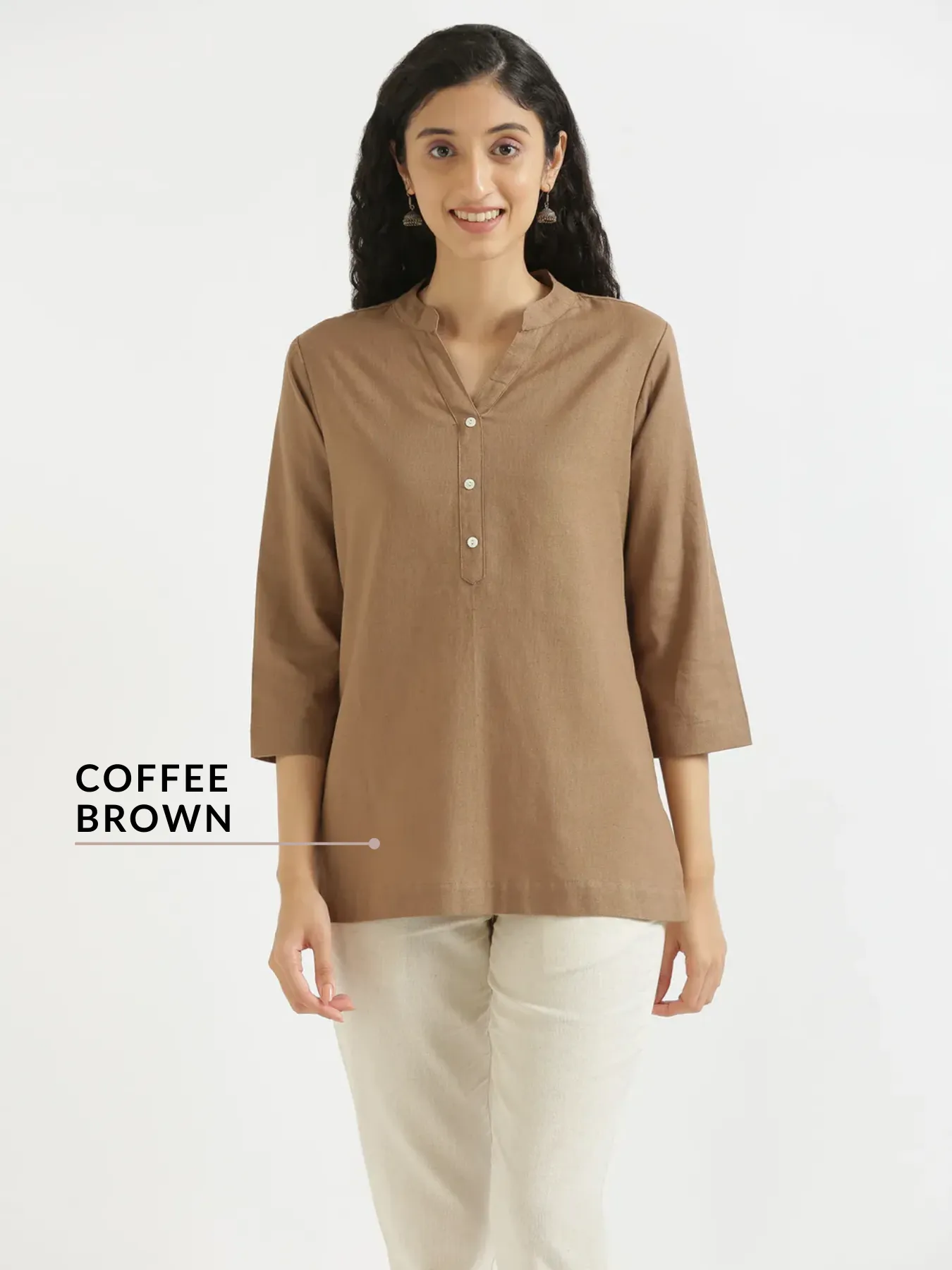 Pick Any 2 Women Airy Linen Short Kurta - Image 4