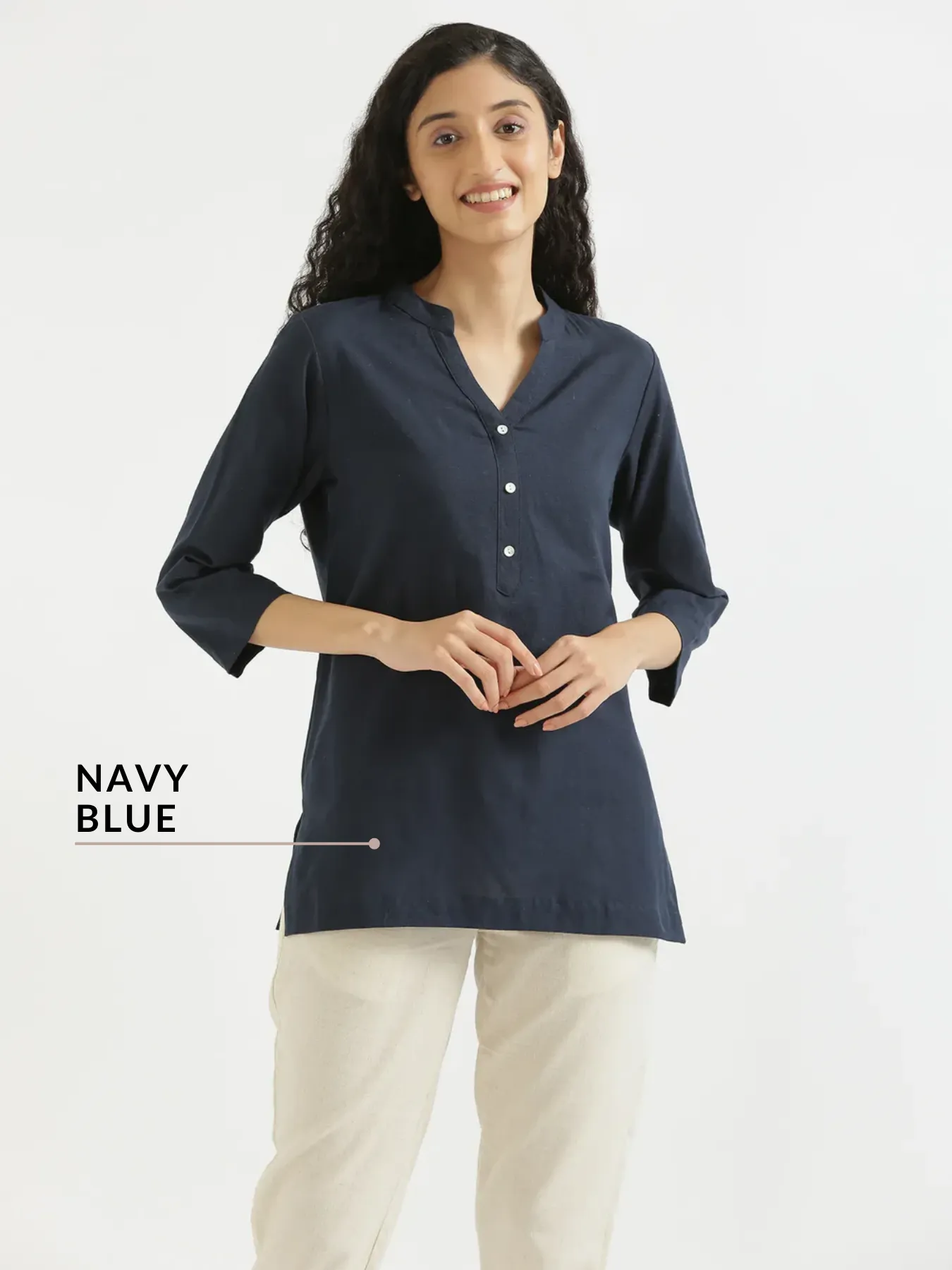 Pick Any 2 Women Airy Linen Short Kurta - Image 9