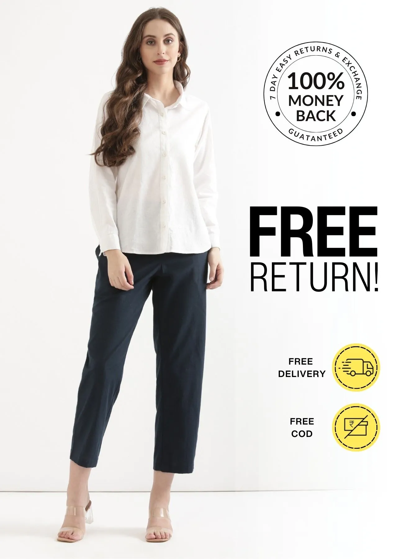 Pick Any 2 Women Airy Linen Straight Pant - Image 15