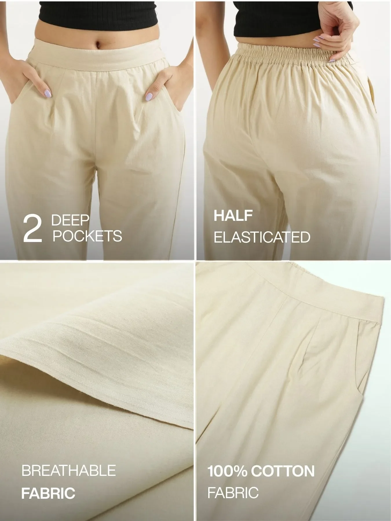 Pick Any 4 Women Cotton Pant - Image 5