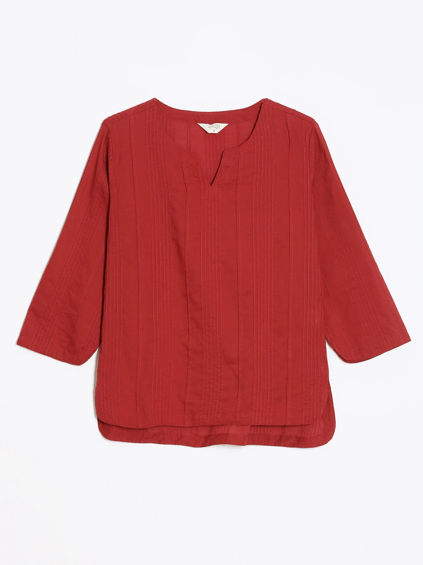 Women Raspberry Everyday Cotton Top - Image 14