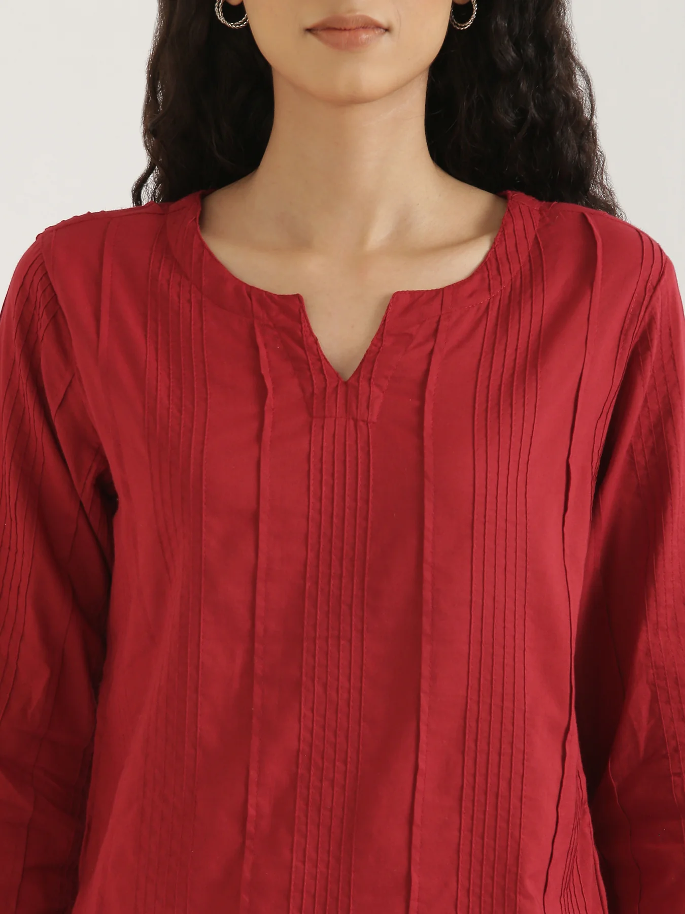 Women Raspberry Everyday Cotton Top - Image 7